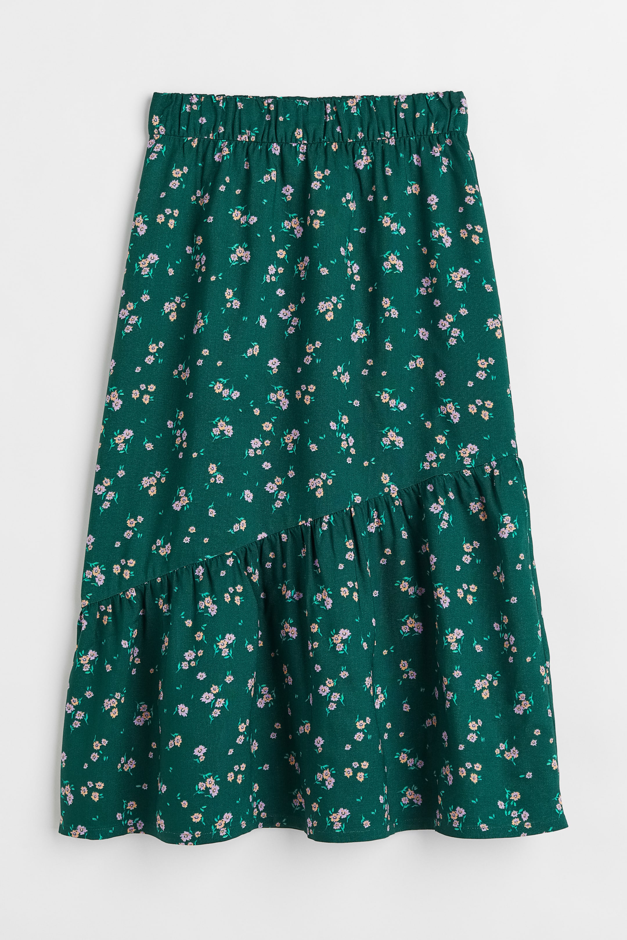 View larger image: Skirt - Dark green/Floral - Kids | H&M 1
