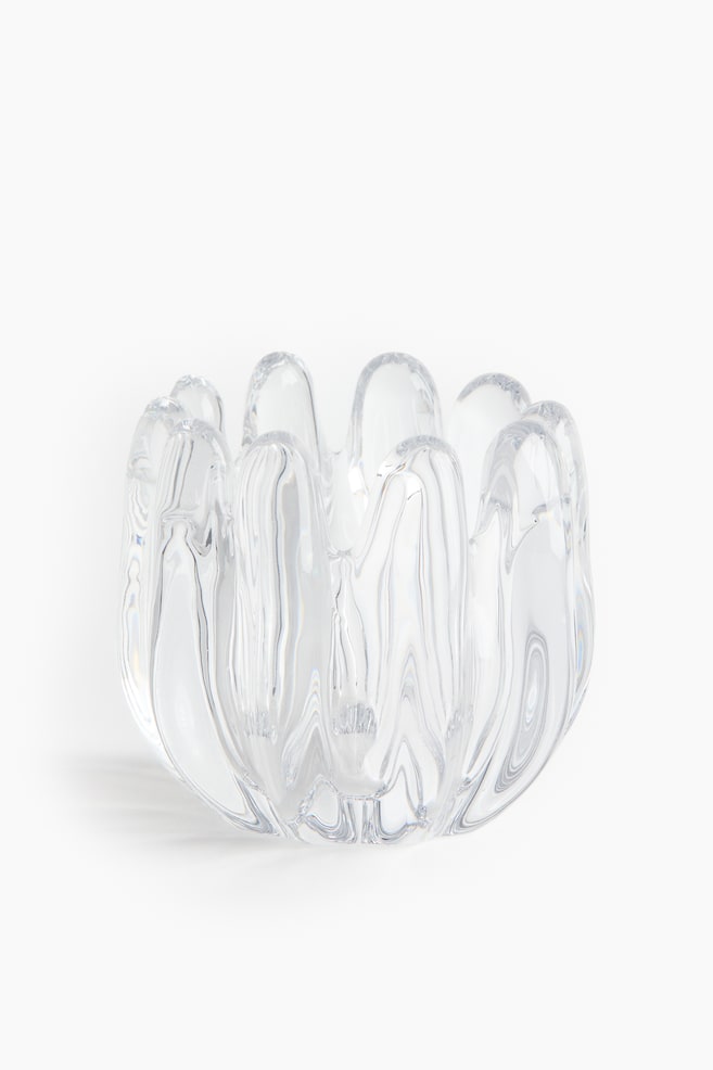 Glass tealight holder - Transparent/Yellow/Green - 1