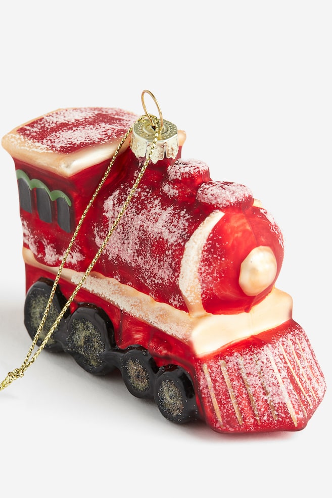 Decorazione natalizia in vetro - Rosso/treno/Rosa chiaro/auto/Bianco/auto/Dorato/ostrica - 2