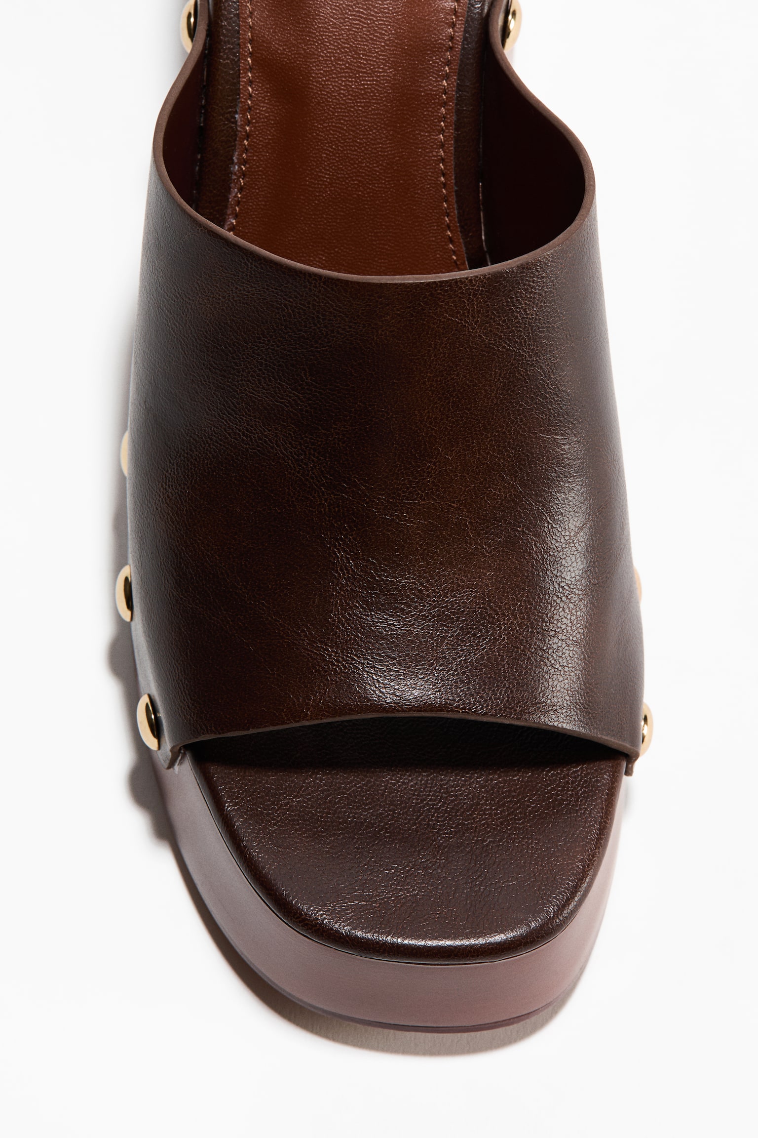 Wedge-heeled sandals - Dark brown - 2