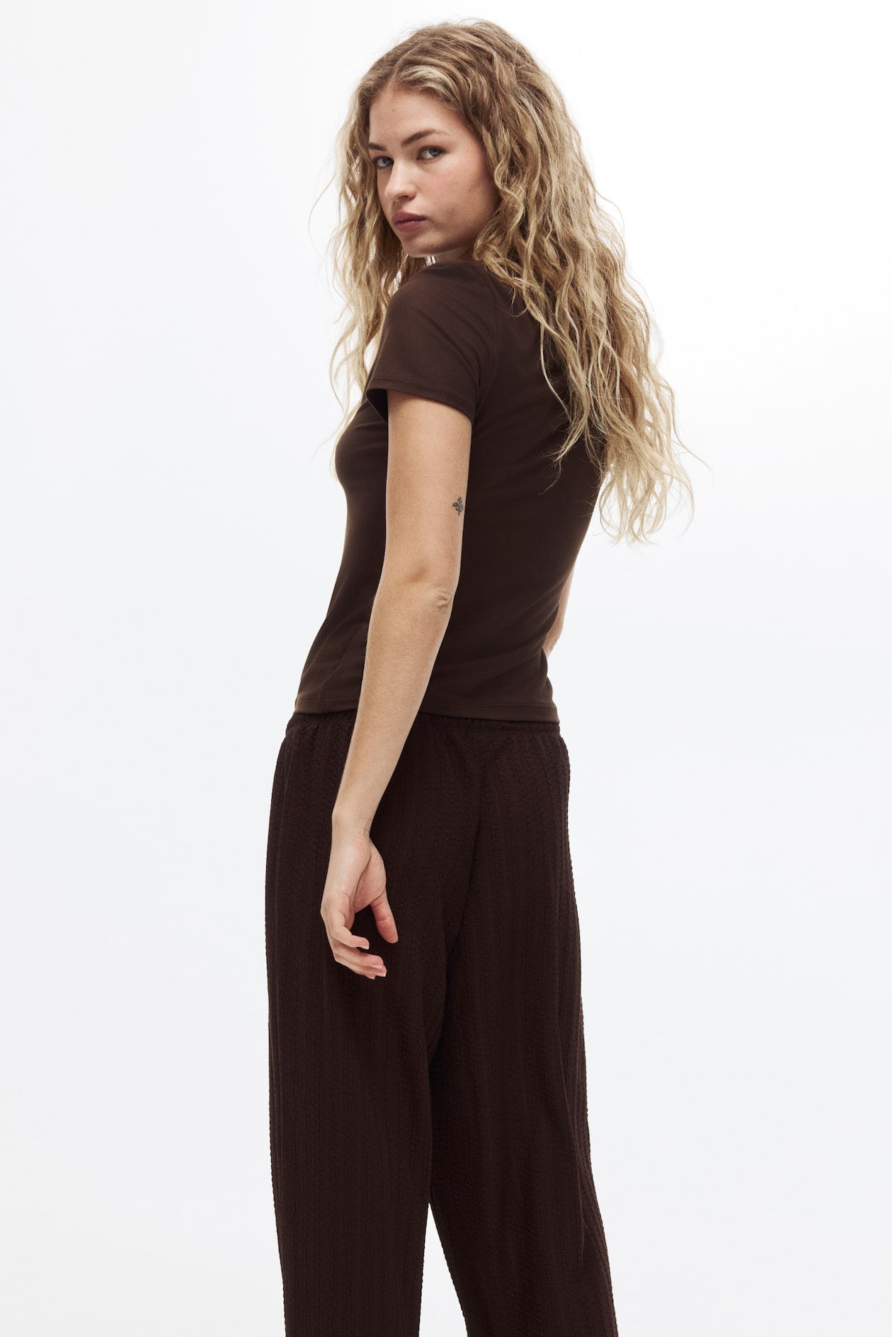 Textured Jersey Drawstring Pants - image 2