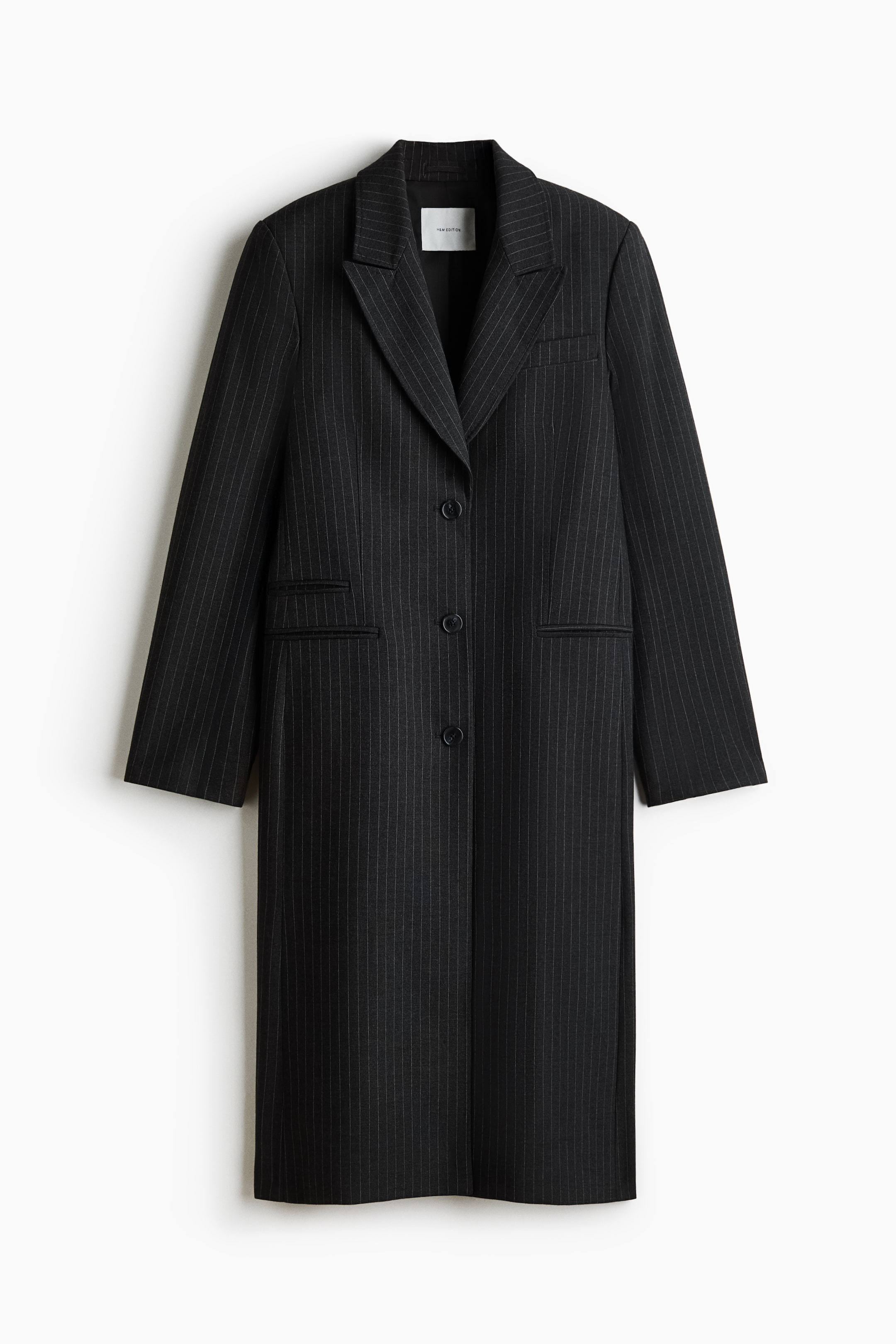 Long Jacket with Shoulder Pads