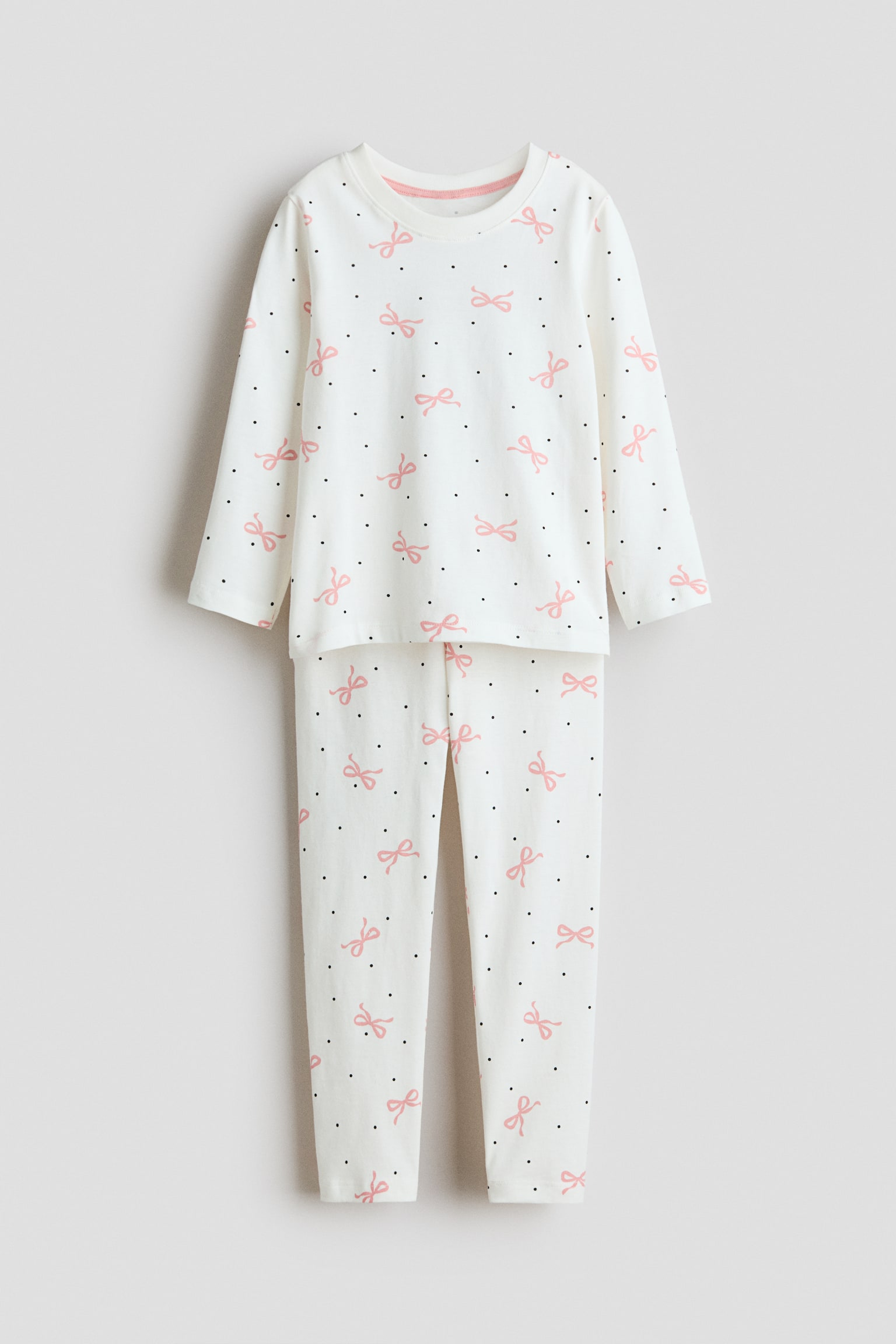 Printed cotton pyjamas - White/Bows/Pink/Hearts/Purple/Unicorn/White/Teddy bears/White/Hearts