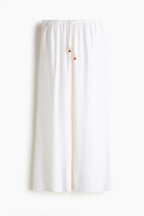 Женские брюки H&M Linen-Blend Drawstring Pants