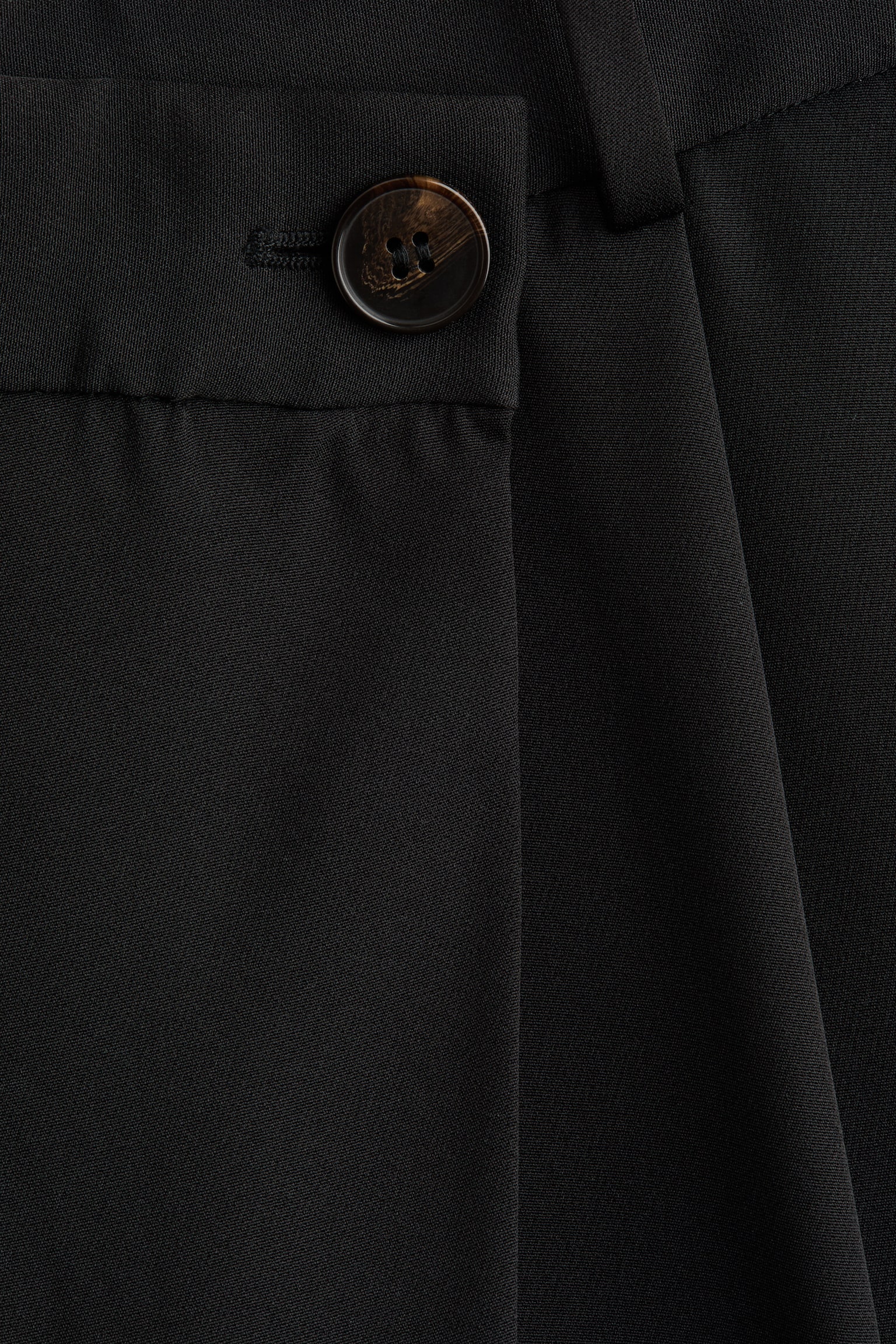 Pantaloni sartoriali incrociati - Nero/Beige scuro - 4