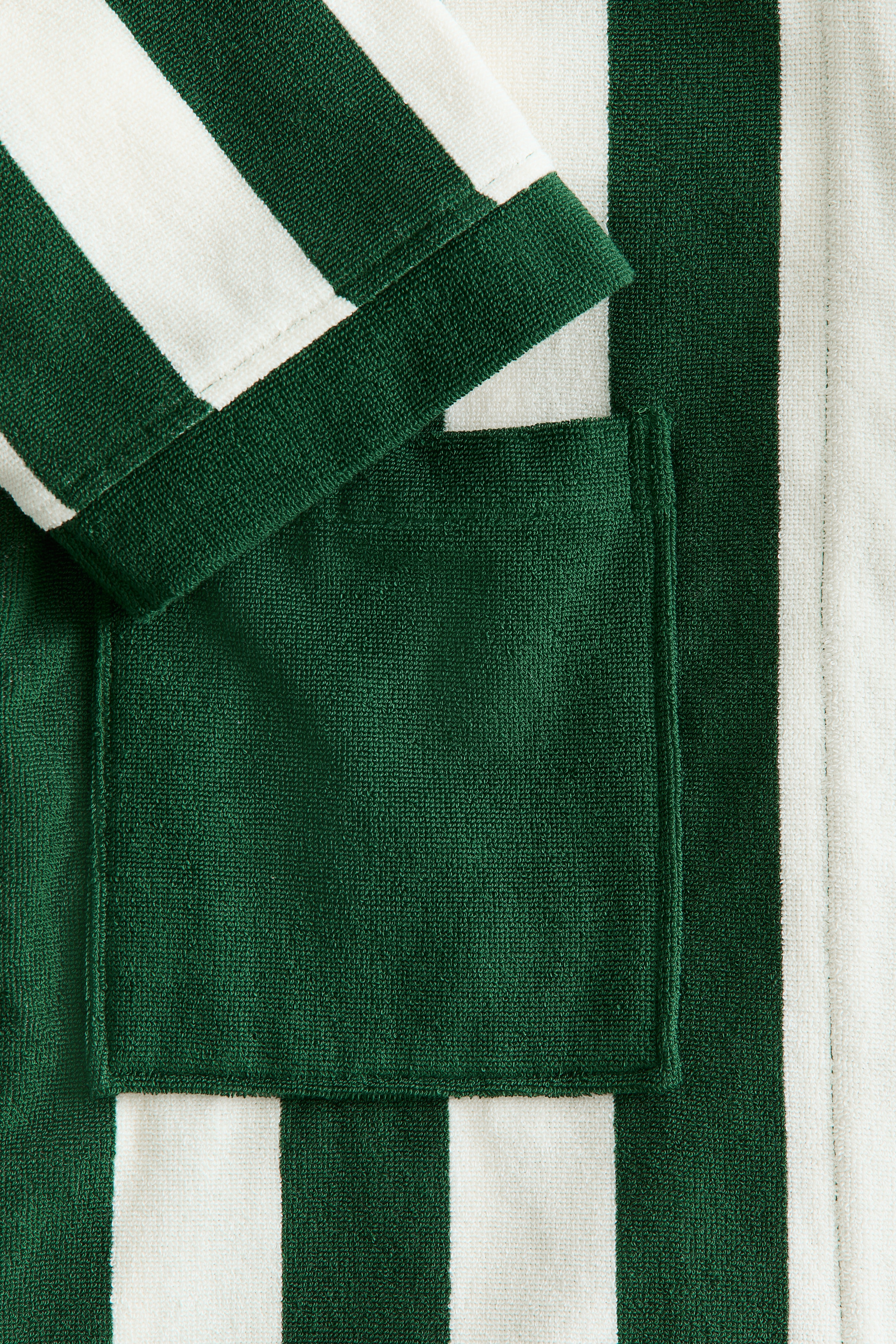 Cotton terry dressing gown