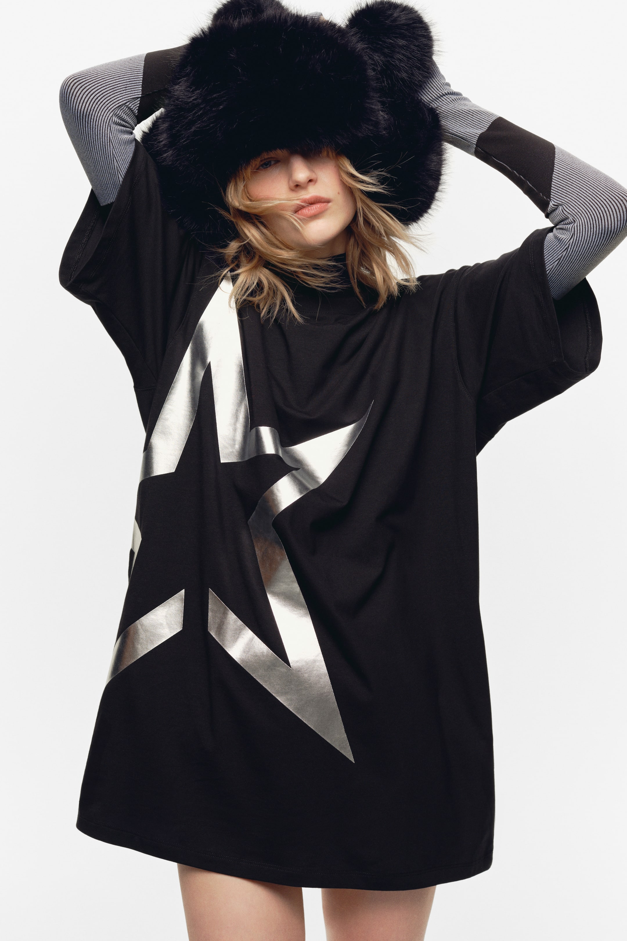 Se større billede: T-shirt med trykt motiv - Sort - DAME | H&M DK 1