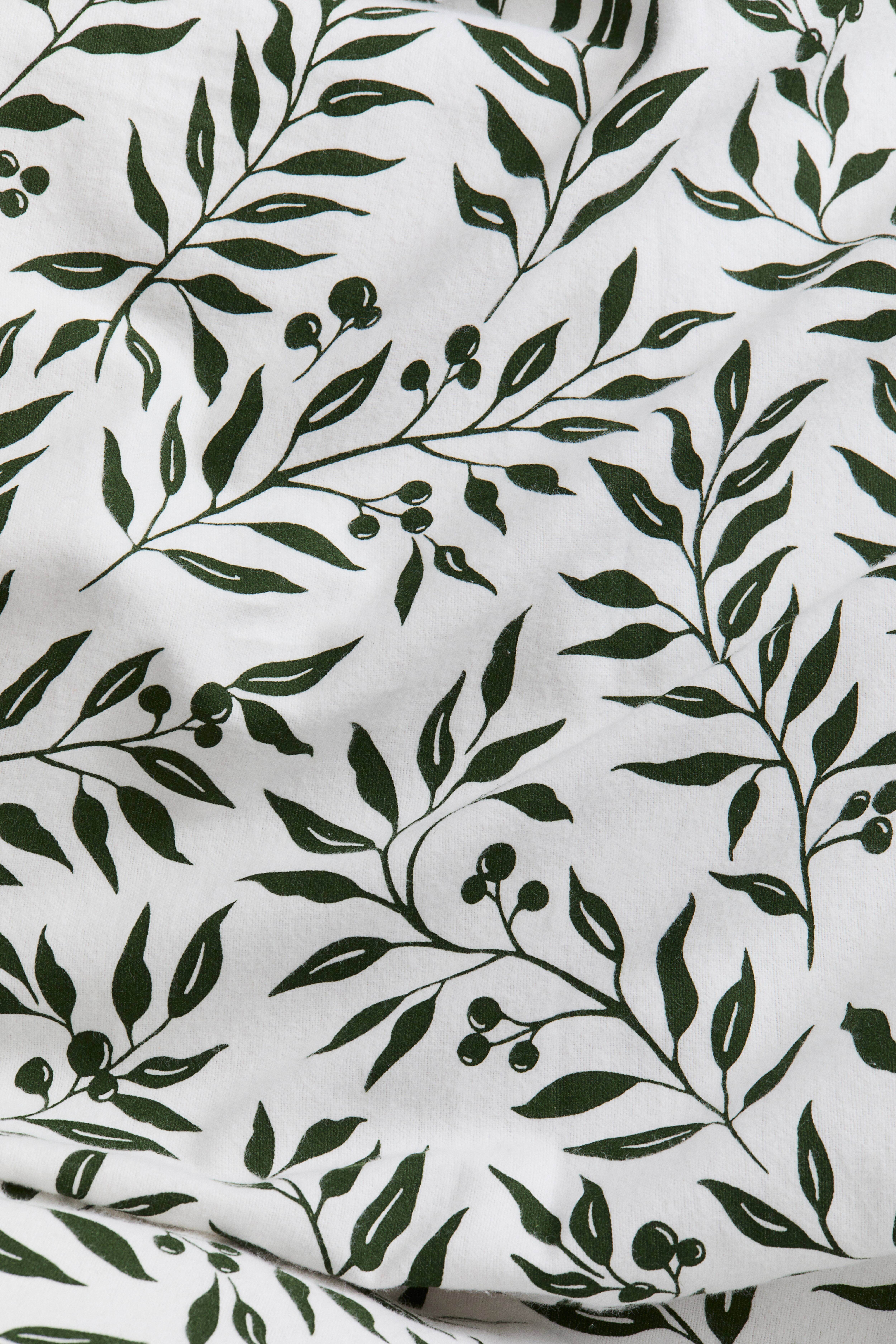 Twin Flannel Duvet Cover Set
