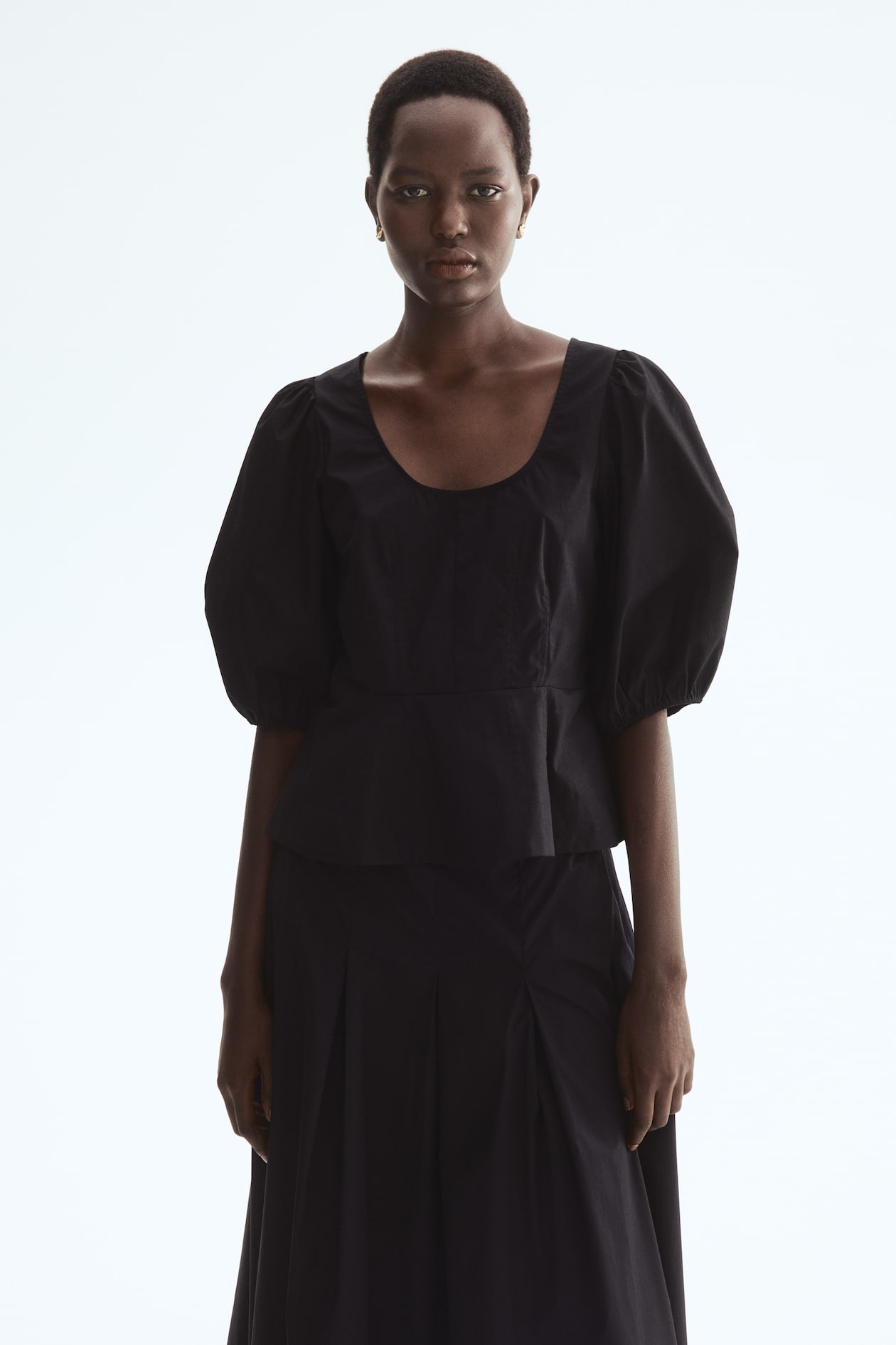 Cotton Peplum Blouse - image 2