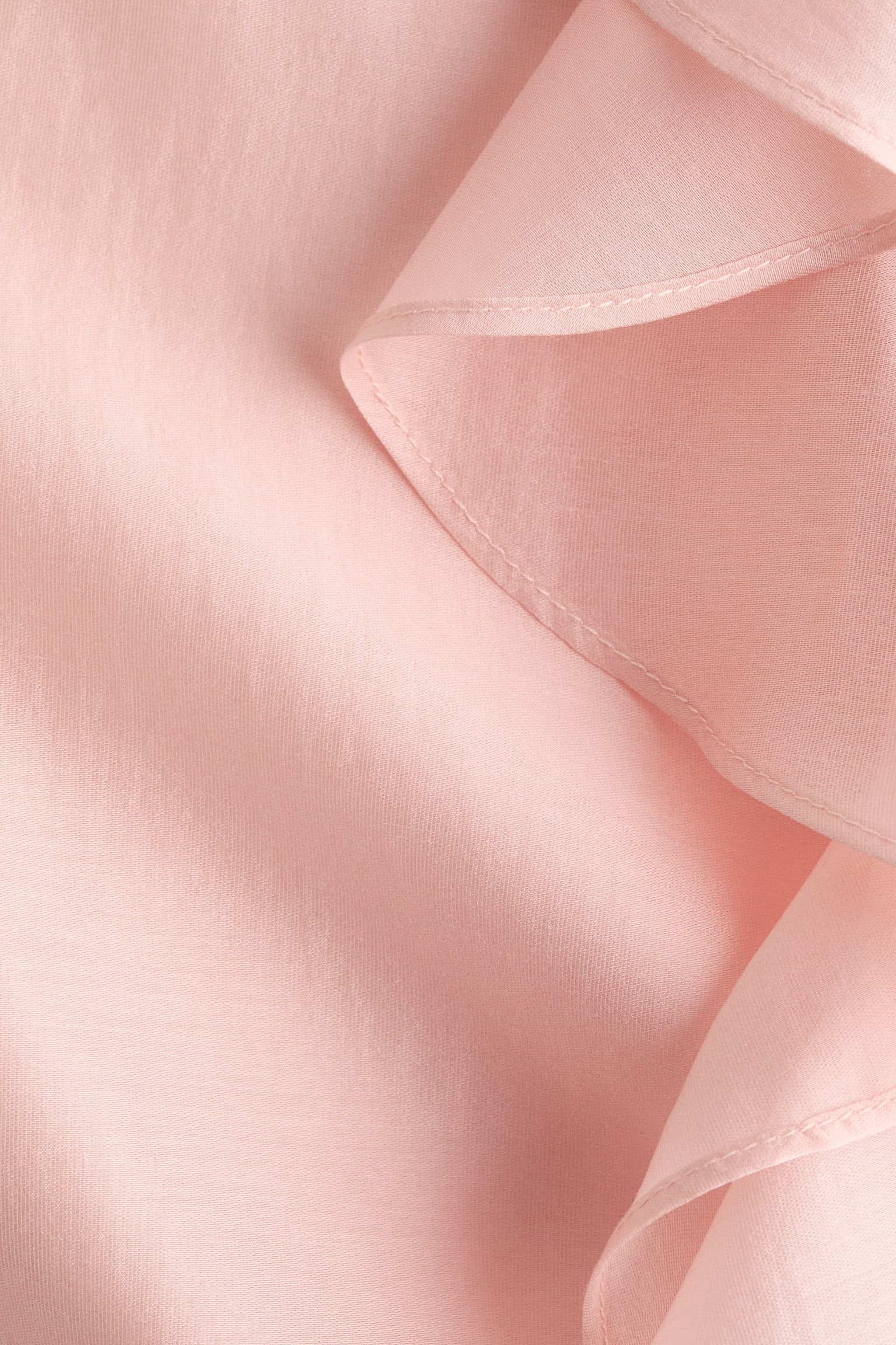 Bluză cu volane - Roz-piersică deschis - 6