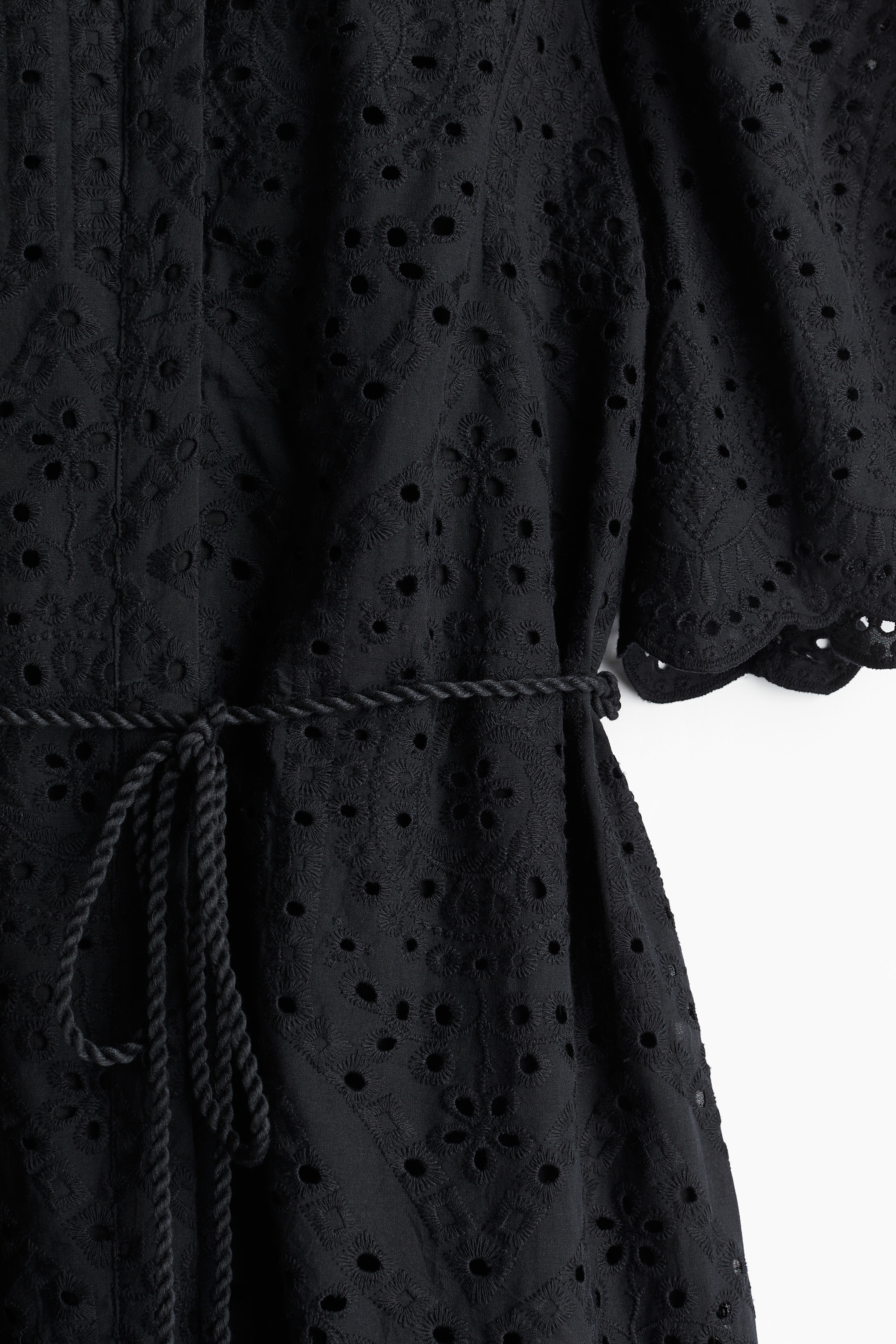 Women's Light blue Eyelet Embroidered Shirt Dress | H&M US
