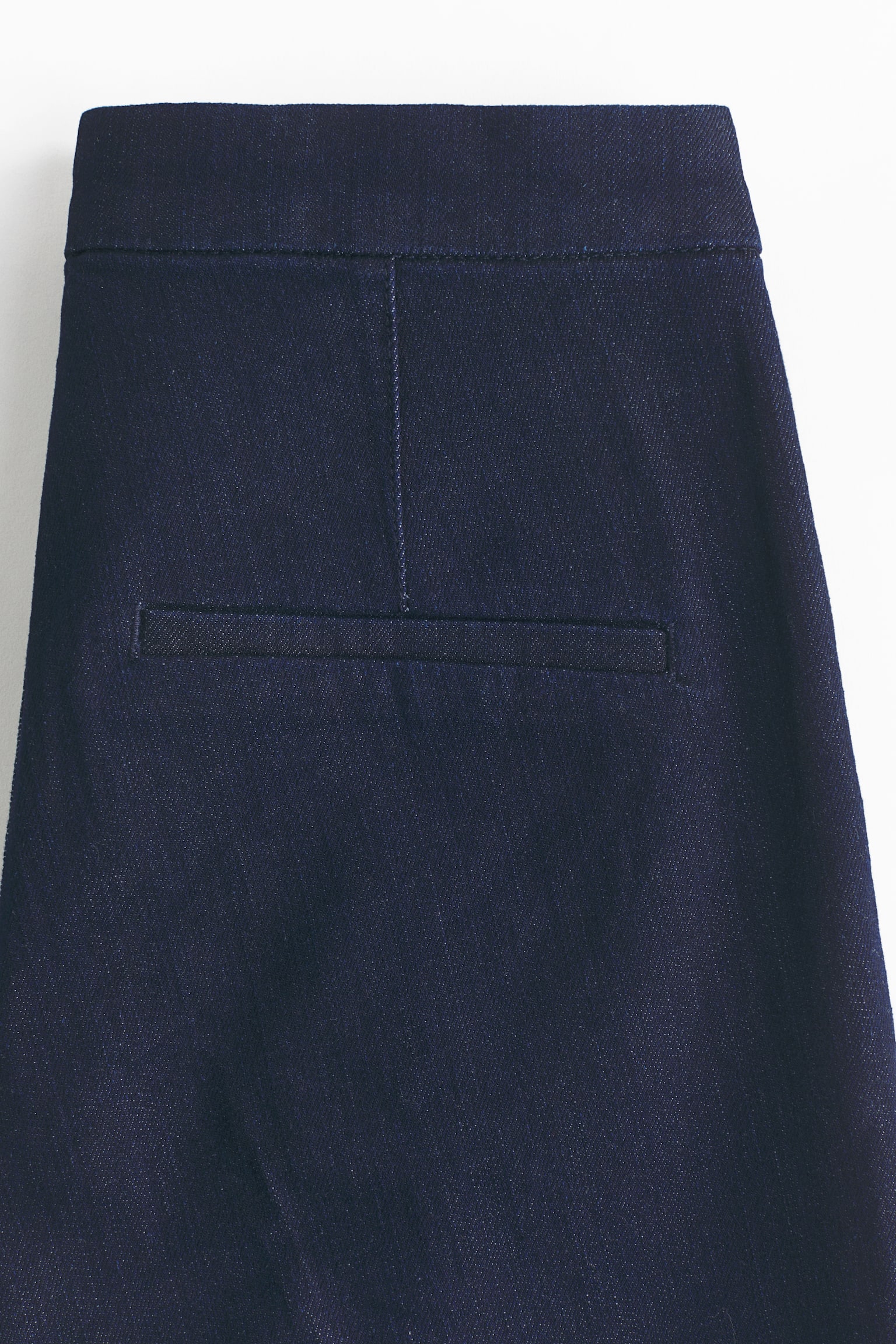 Flared High Waist Ankle Jeans - Albastru-denim închis - 3