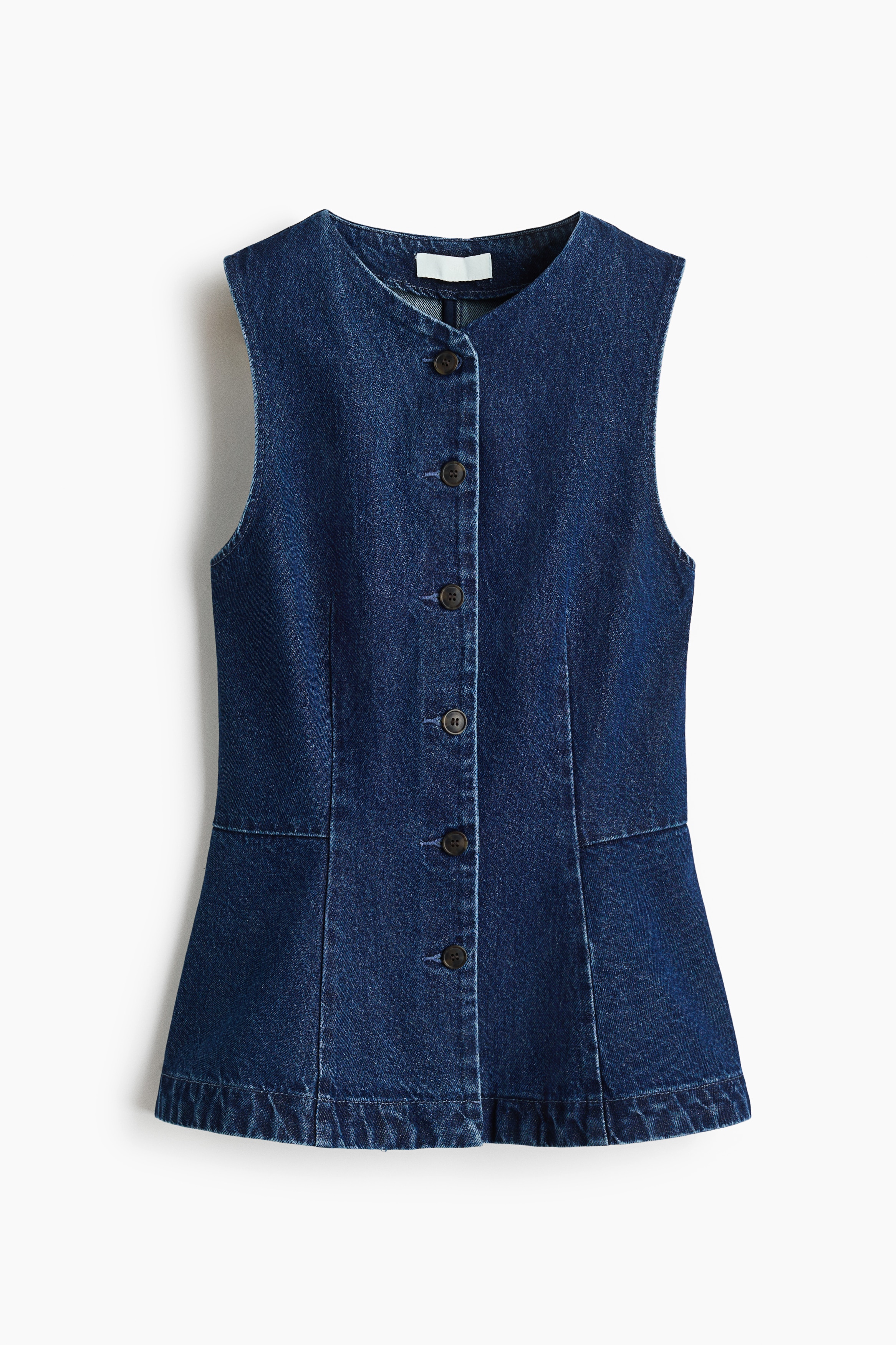 Peplum waistcoat - Dark denim blue/Black/Pink/Dark red