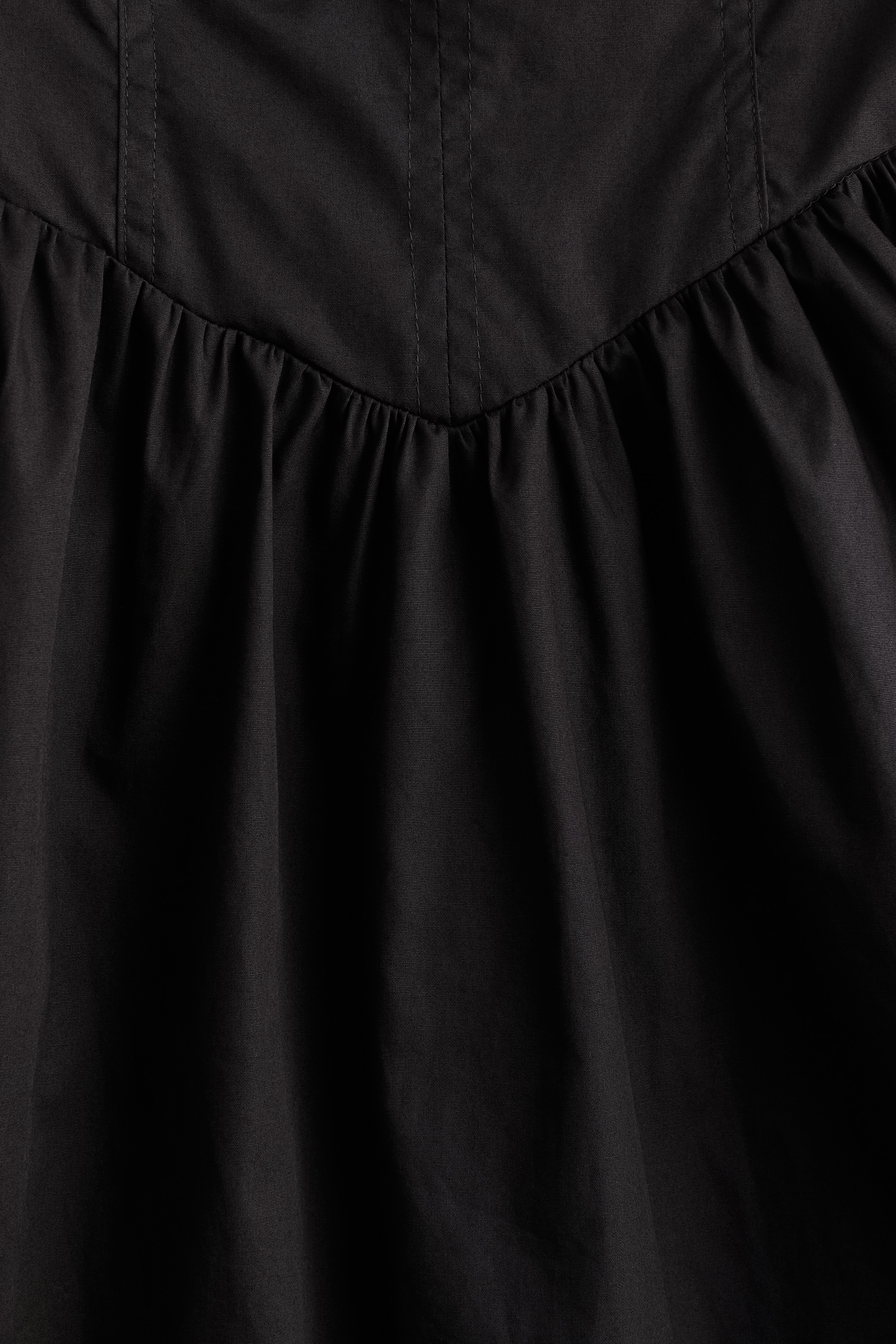 Women's Black/floral Dress with Flared Skirt | H&M US