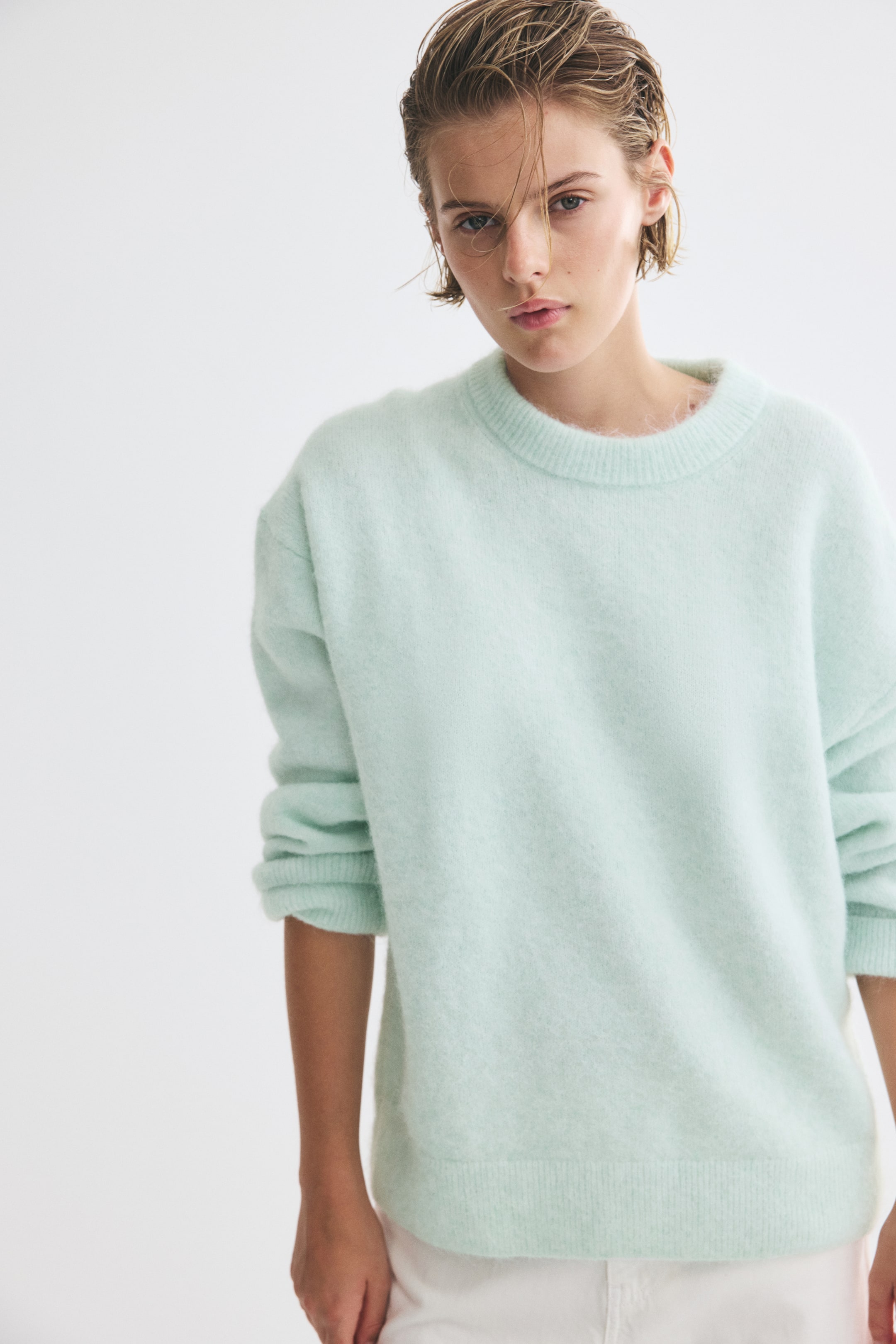 View larger image: Loose-fit jumper - Light turquoise - Ladies | H&M 1
