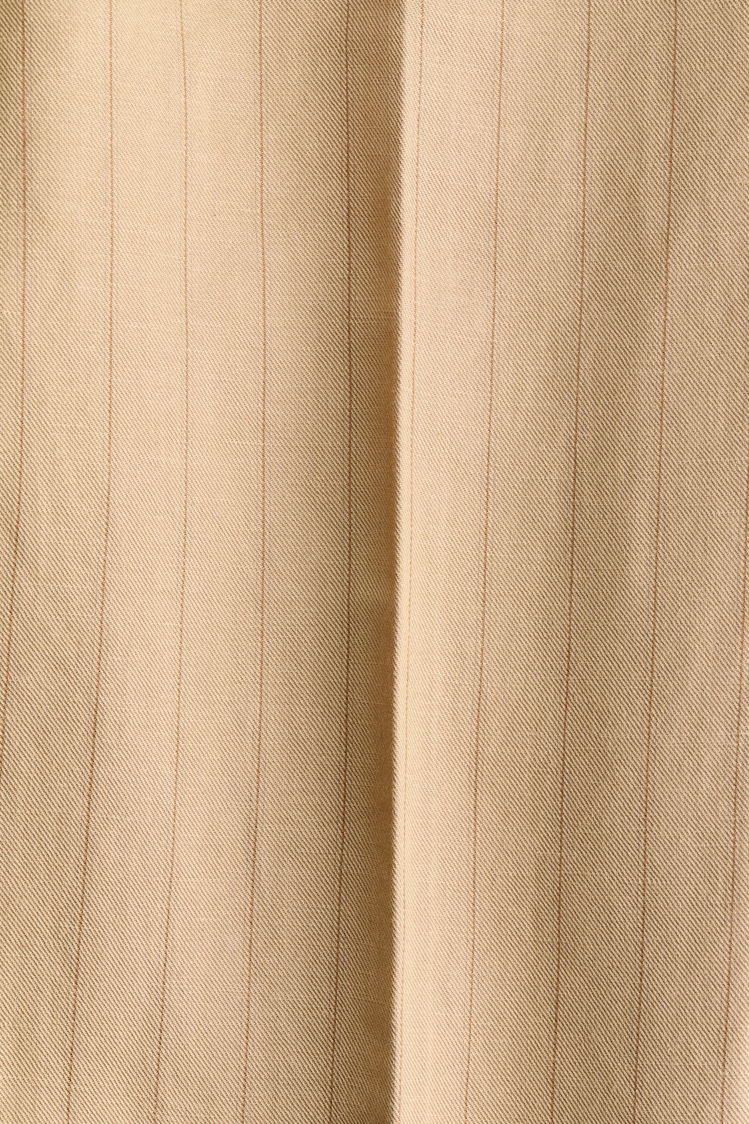 Tailored linen-blend trousers - Beige/Pinstriped - 5