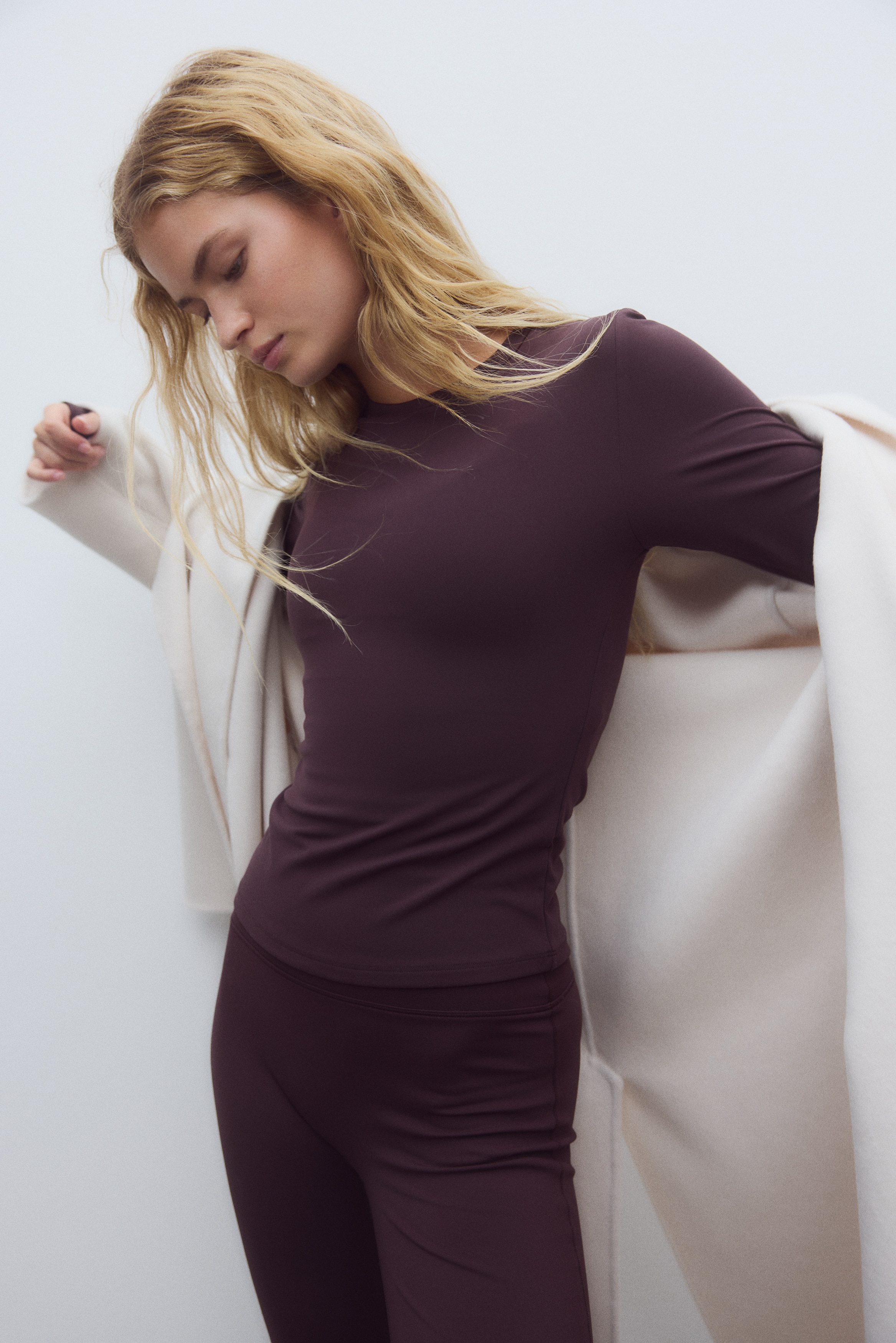 H & M - Sports top with SoftMove™ - レッド