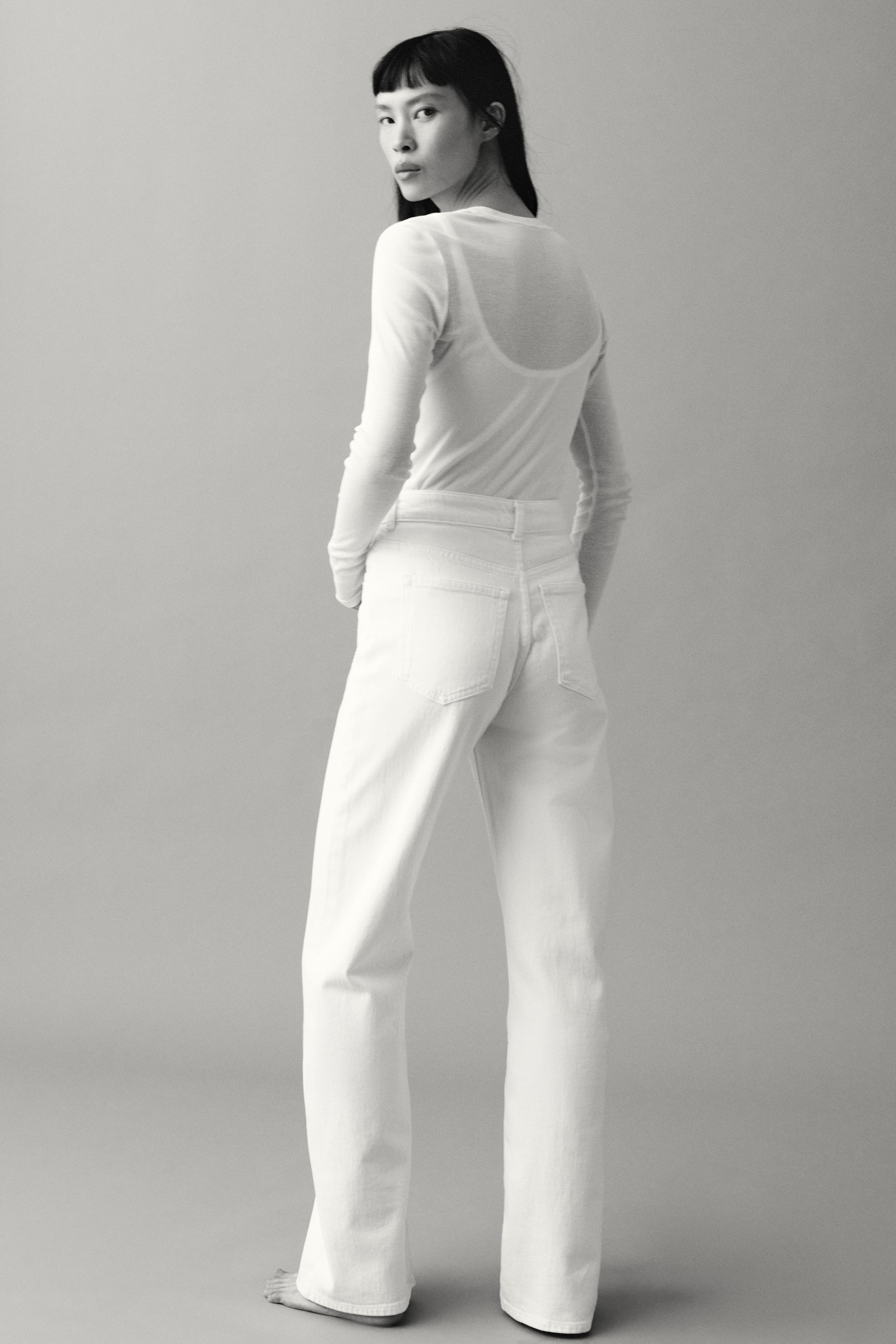 Grösseres Bild ansehen: Wide High Jeans - Weiss - DAMEN | H&M CH 4