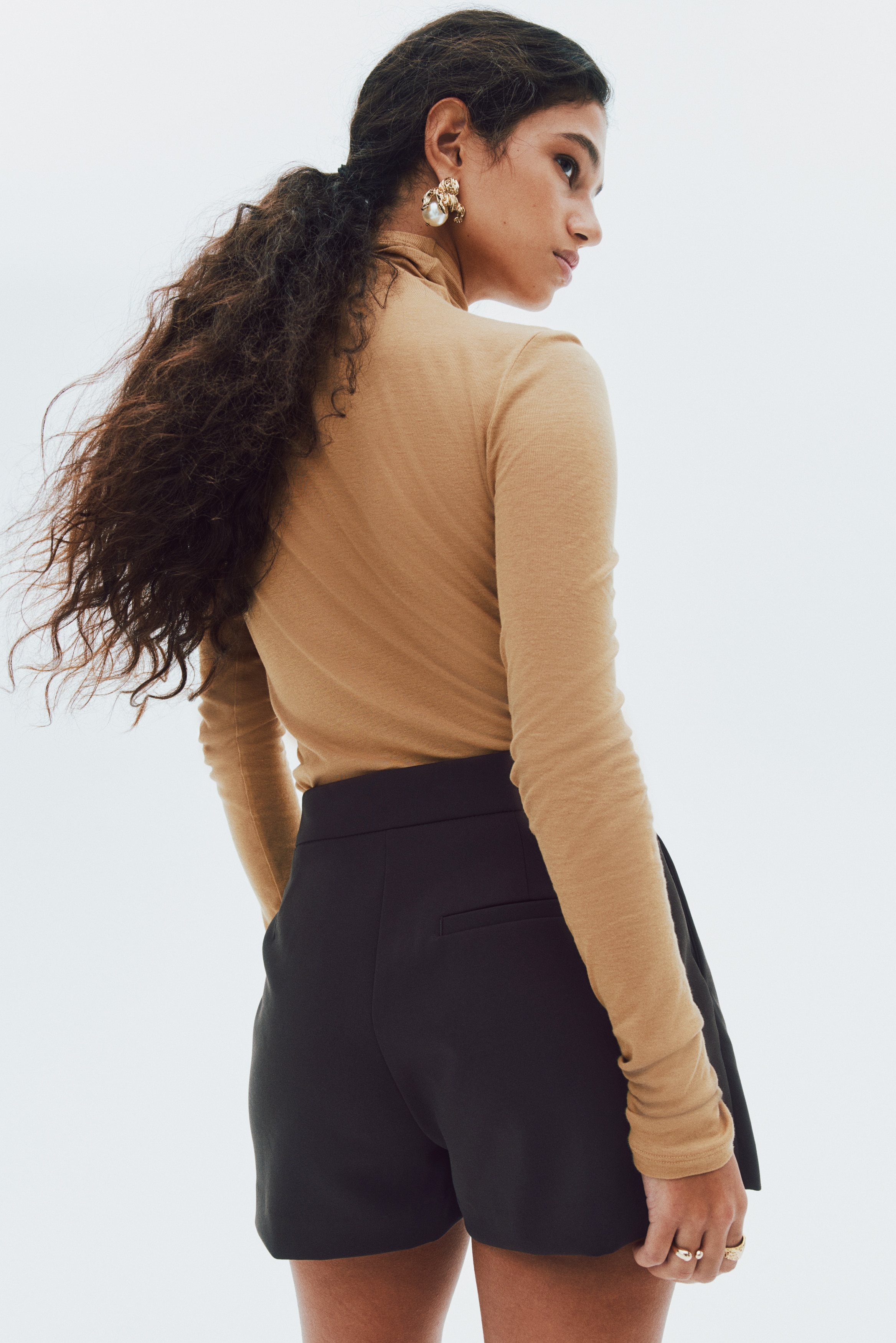Tailored mini skort