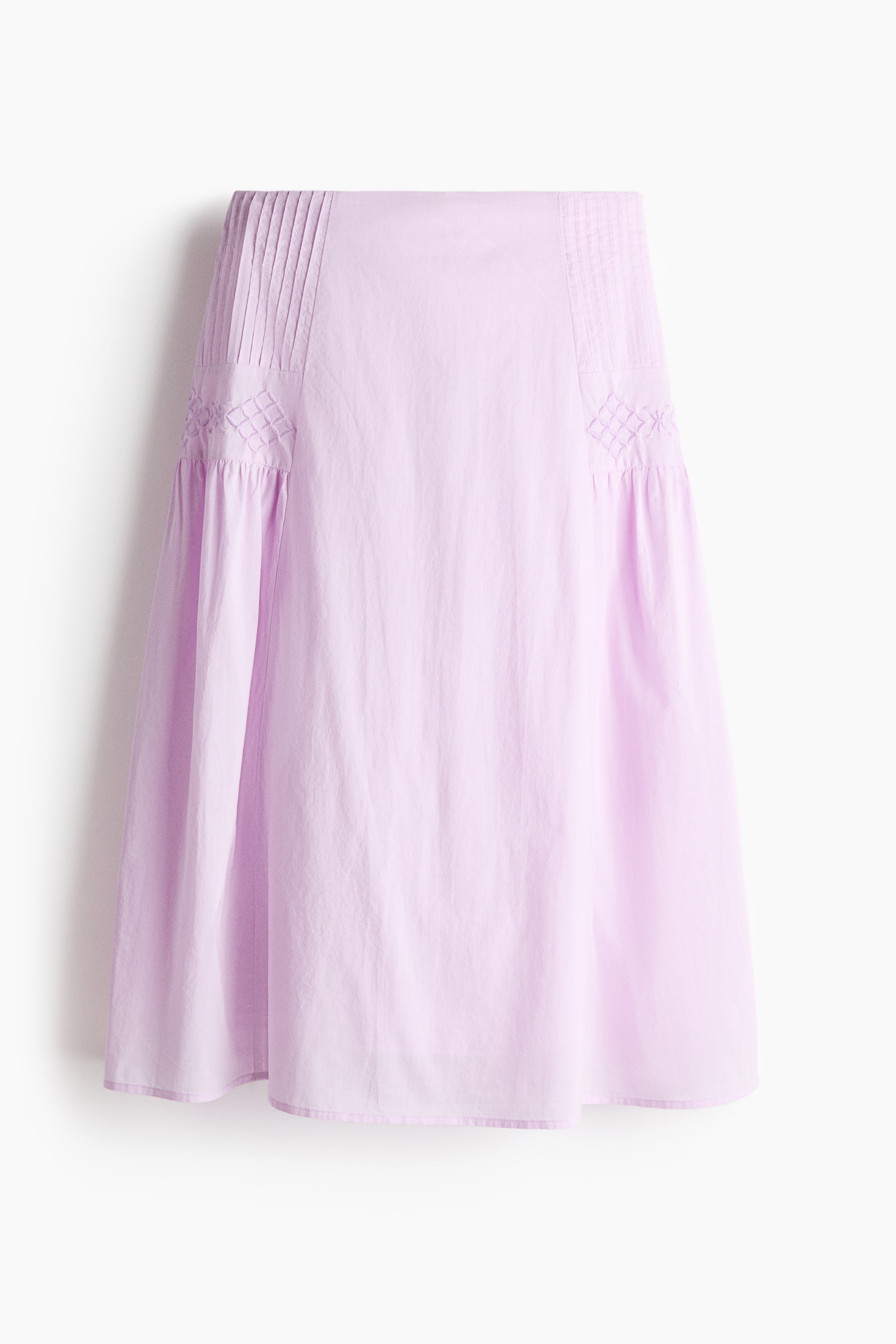 Embellished cotton skirt-Light purple