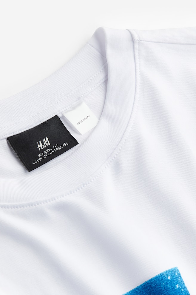 Jerseyshirt mit Print Relaxed Fit - Weiß/Nirvana/Beige/Snoopy - 5