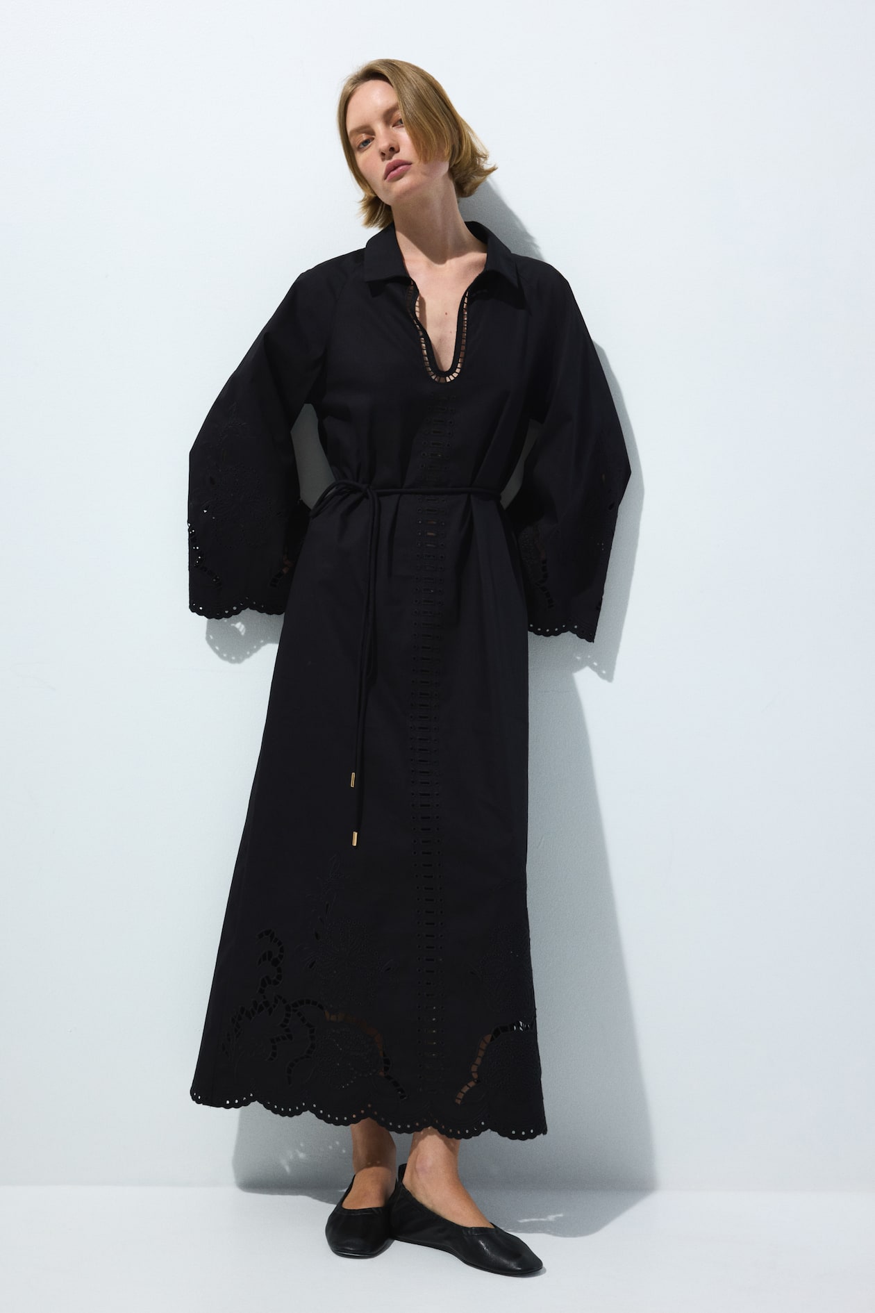 green emerald velvet dress Marilee Eyelet Coverup Maxi Dress in black eyelet