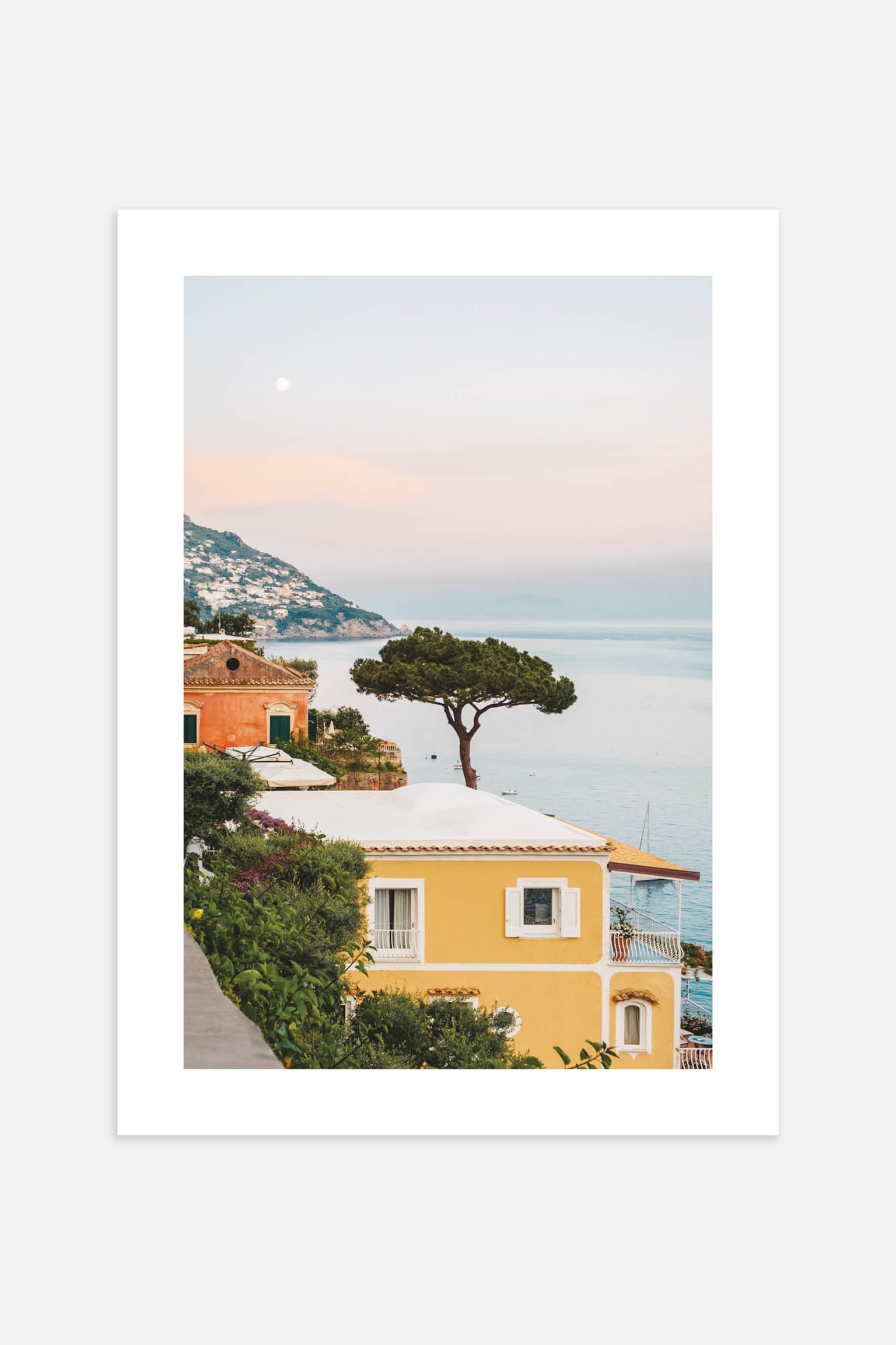 An Amalfi View Poster - Blue