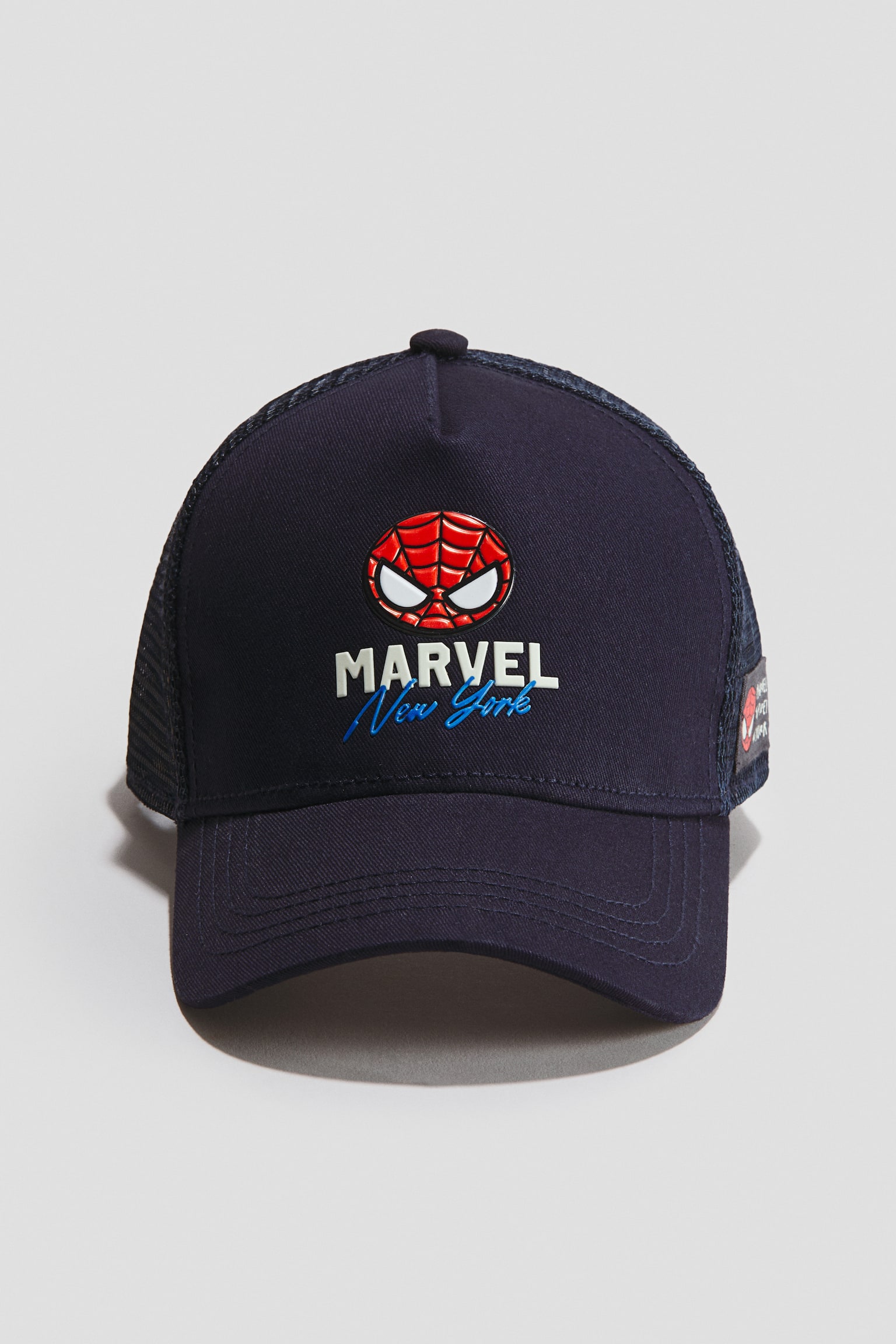 Motif-detail trucker cap - Dark blue/Spider-Man/Dusty green/Minecraft - 1