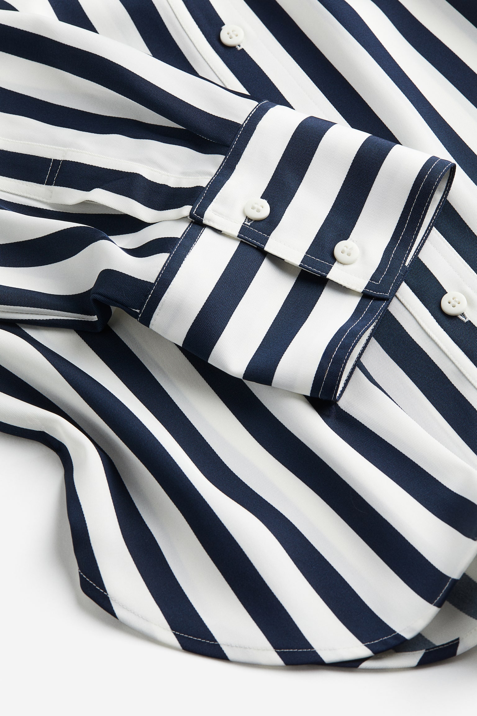 Twill Blouse - Navy blue/Stripe/Cream/Black/Pattern - 5