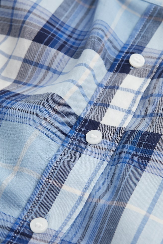 MAMA Cotton shirt - Blue/Checked - 2