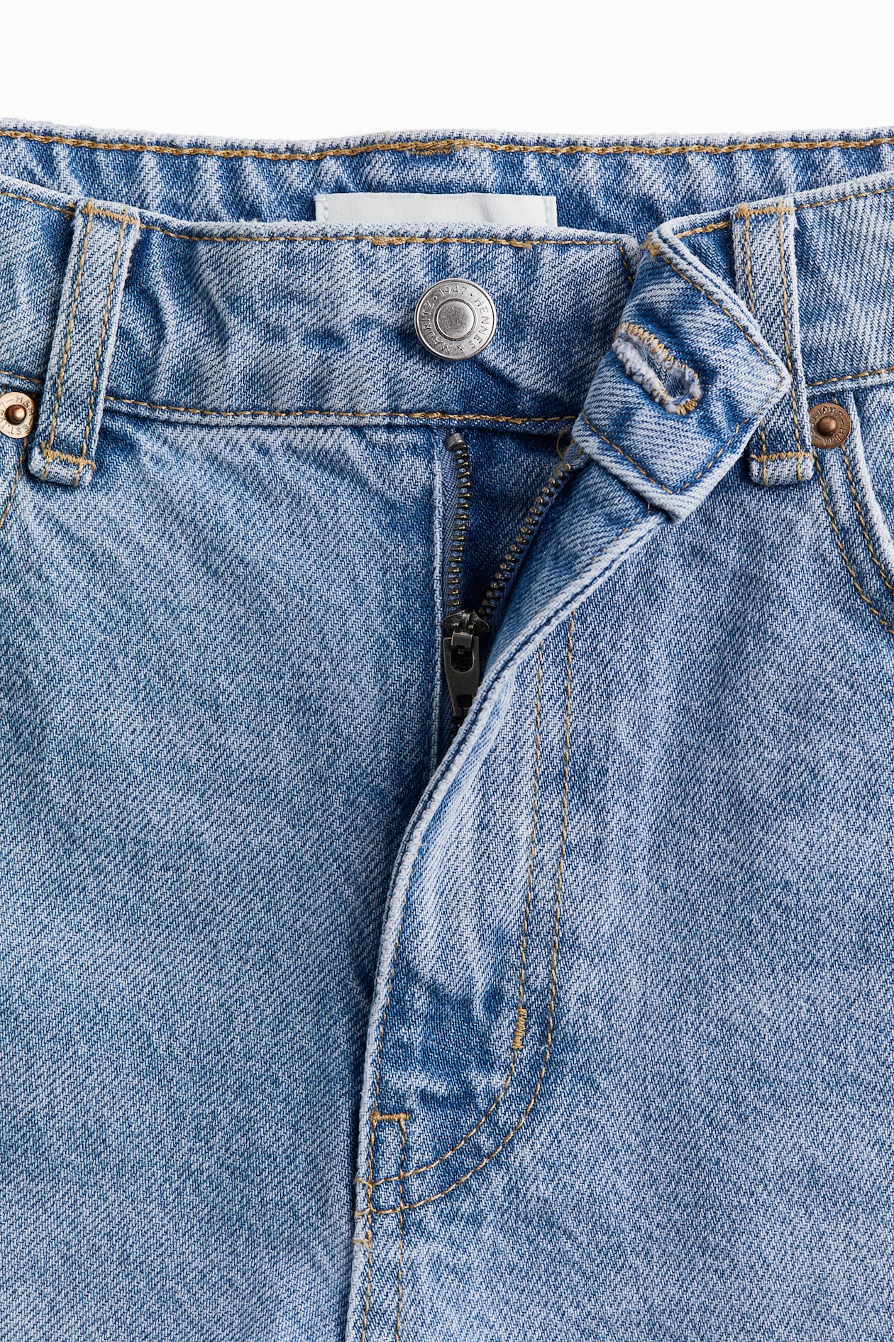 High Waist Denim Shorts - image 2