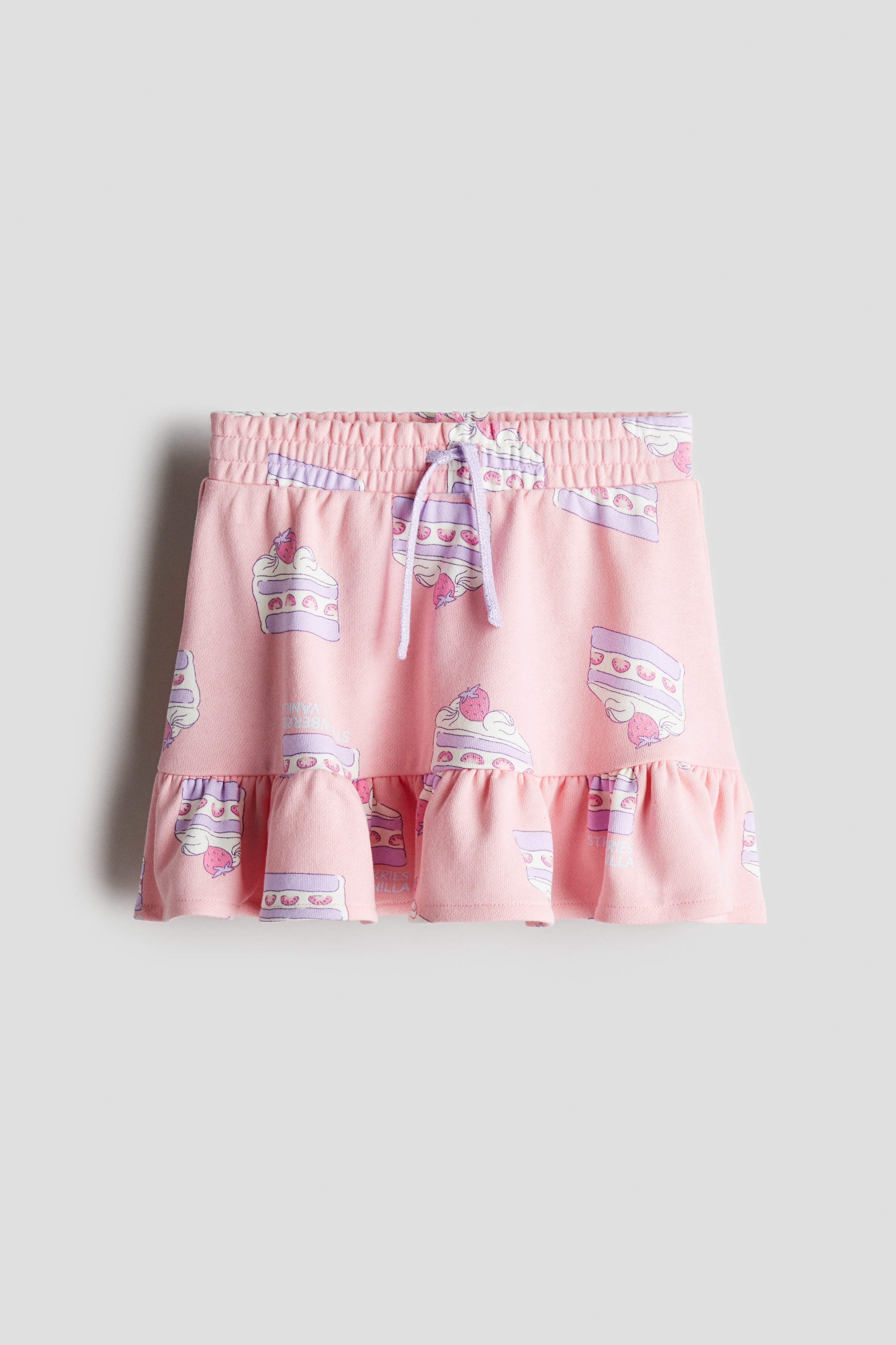 Fustă cu volane - Roz/tort/Alb/dungi/Roșu-aprins/zmeură