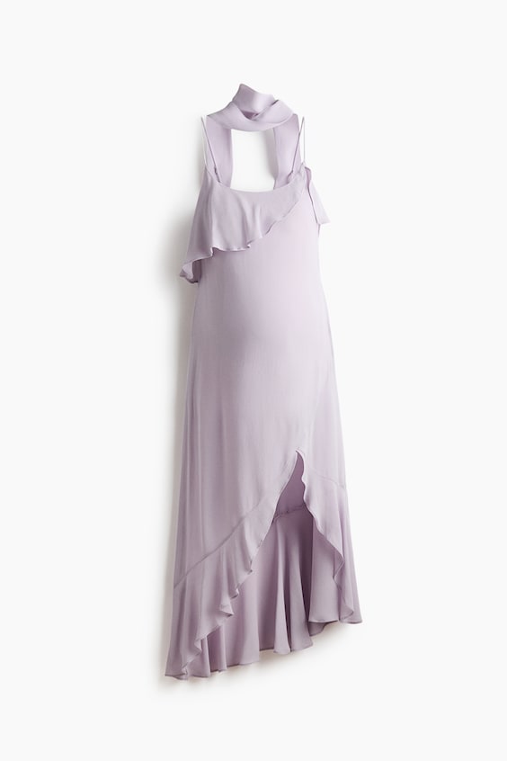 Женские платья H&M MAMA Flounced Chiffon Dress with Scarf
