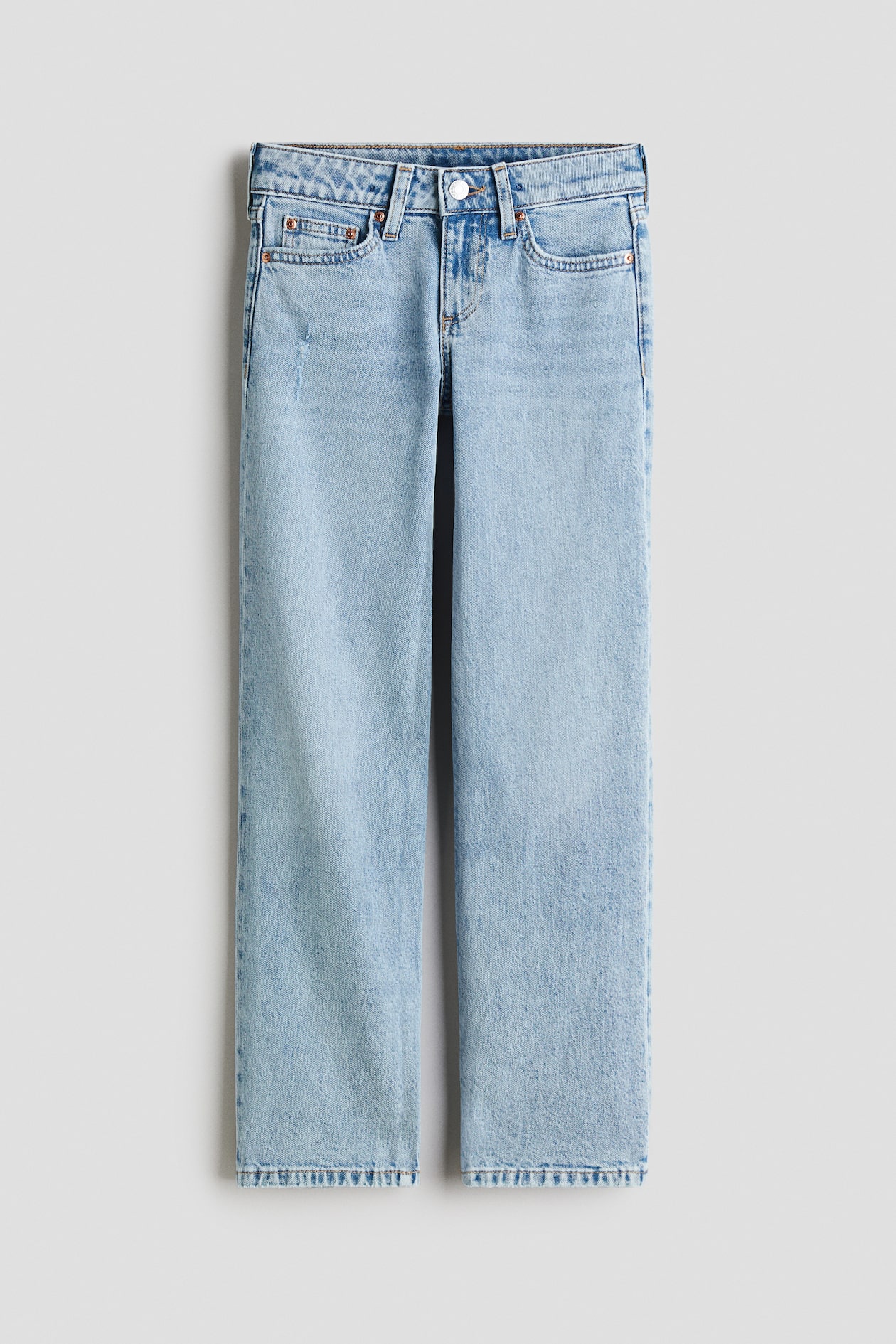 Straight Leg Jeans - Ανοιχτό μπλε denim - Kids | H&M GR