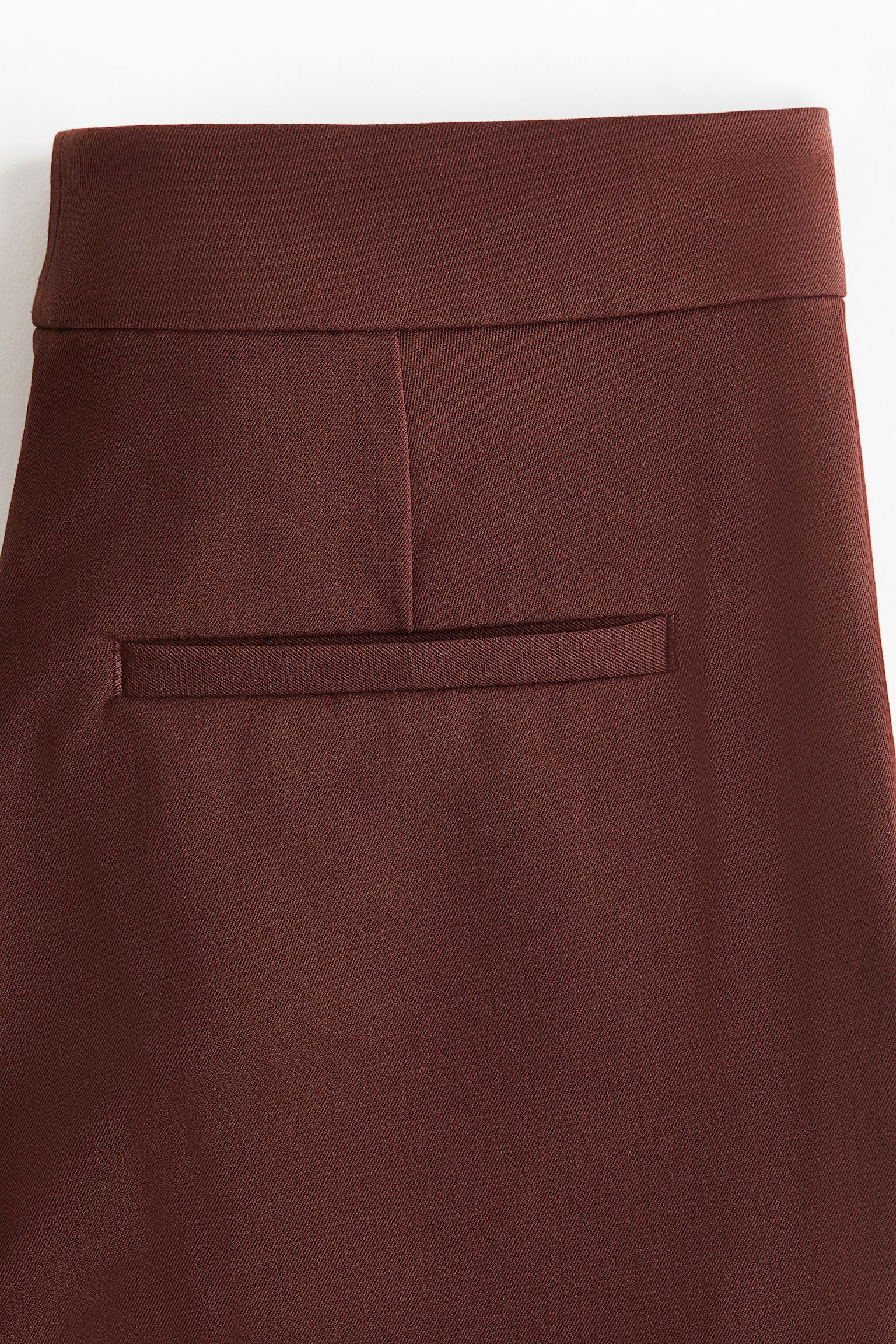 Flared trousers - Dark rust brown/Black/Light beige - 5