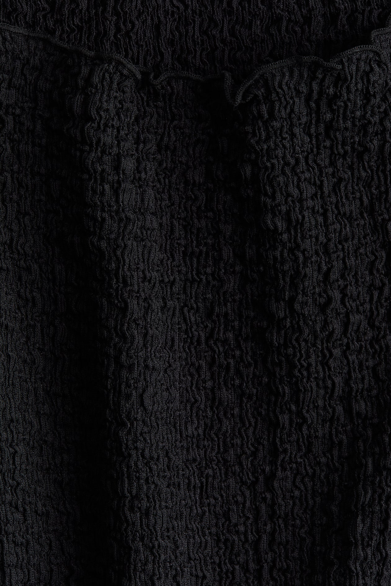 Crinkled Dress with Overlocked Trim - image 2