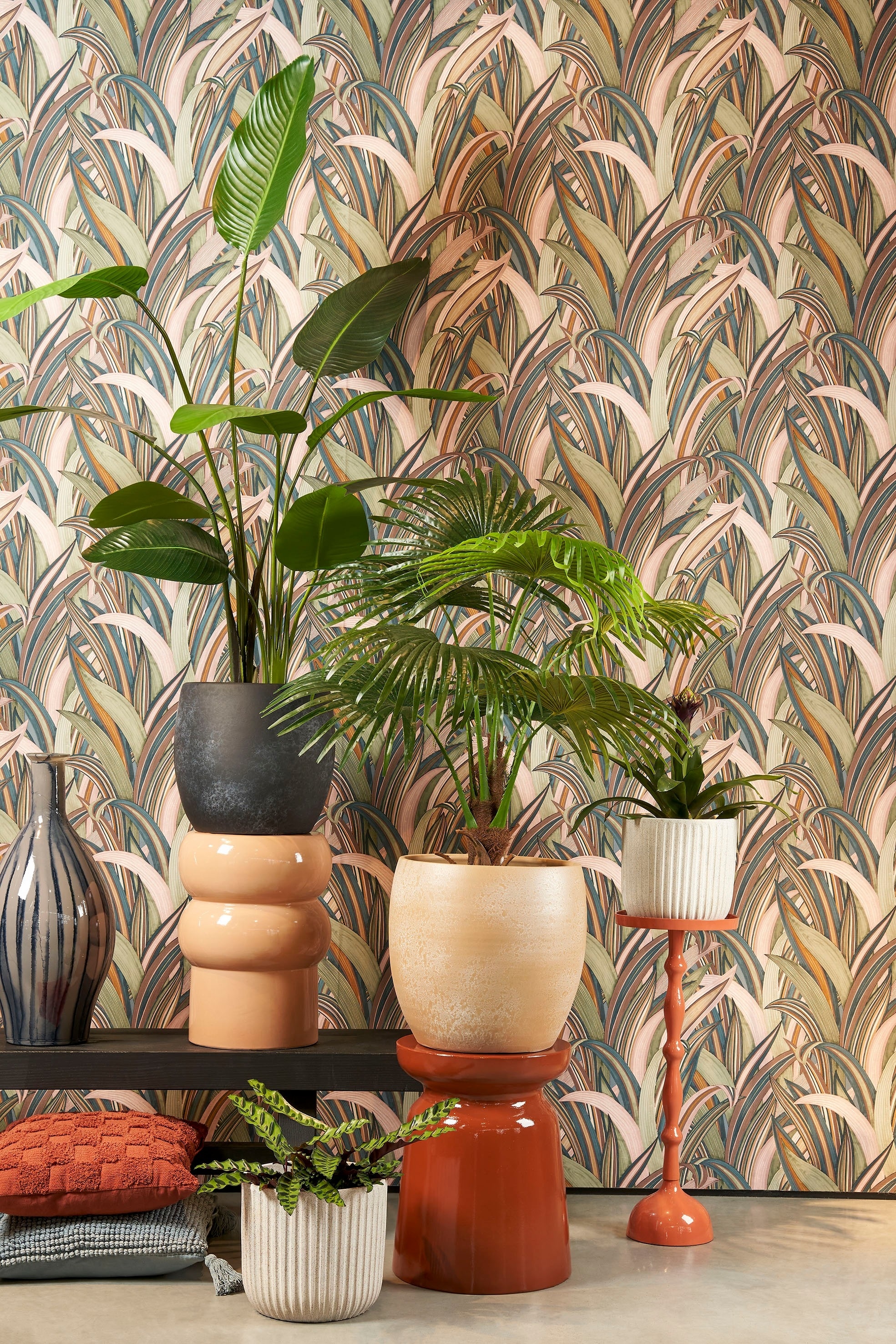 Mesa Auxiliar De Cerámica - Naranja