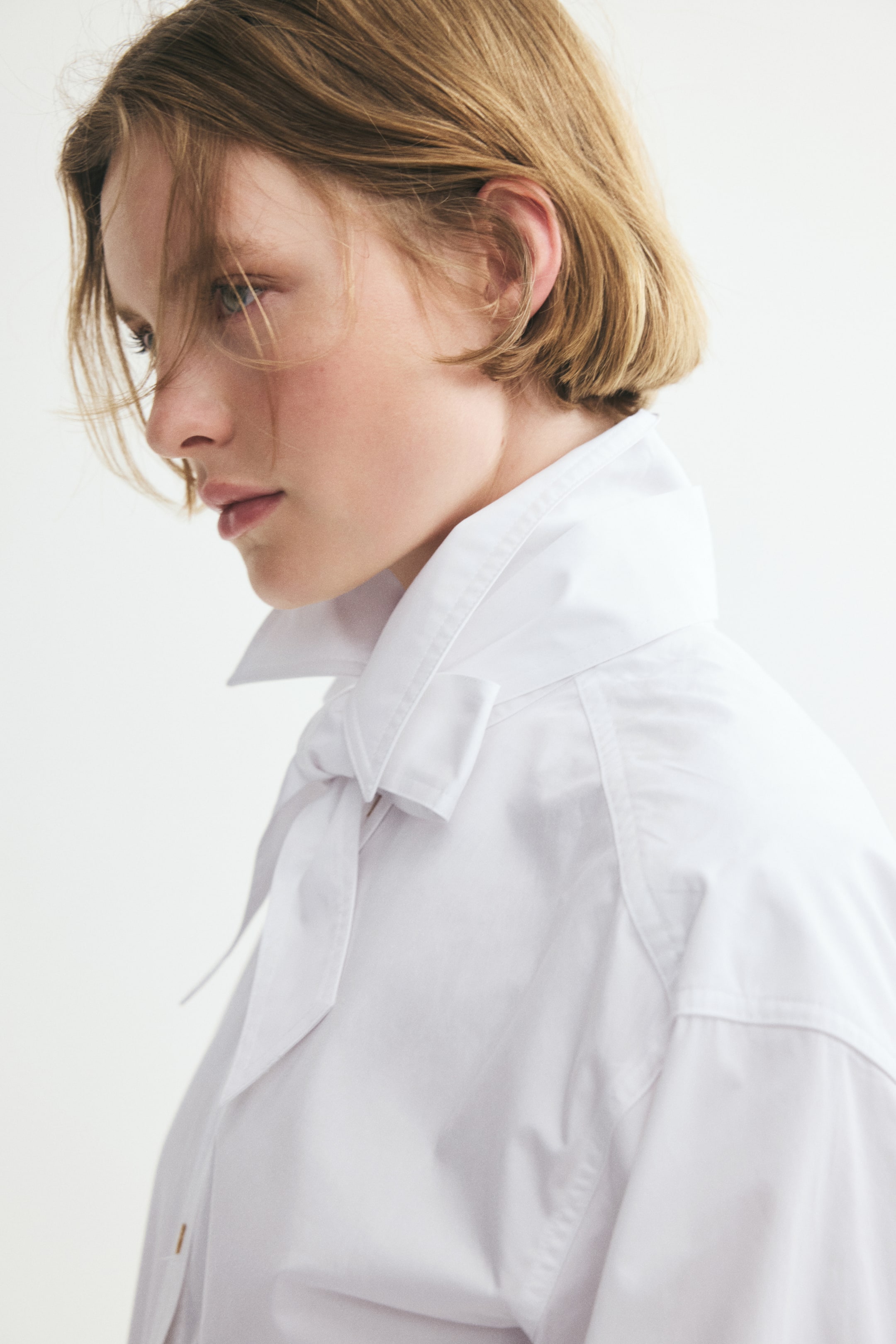 Bow-Detail Cotton Shirt