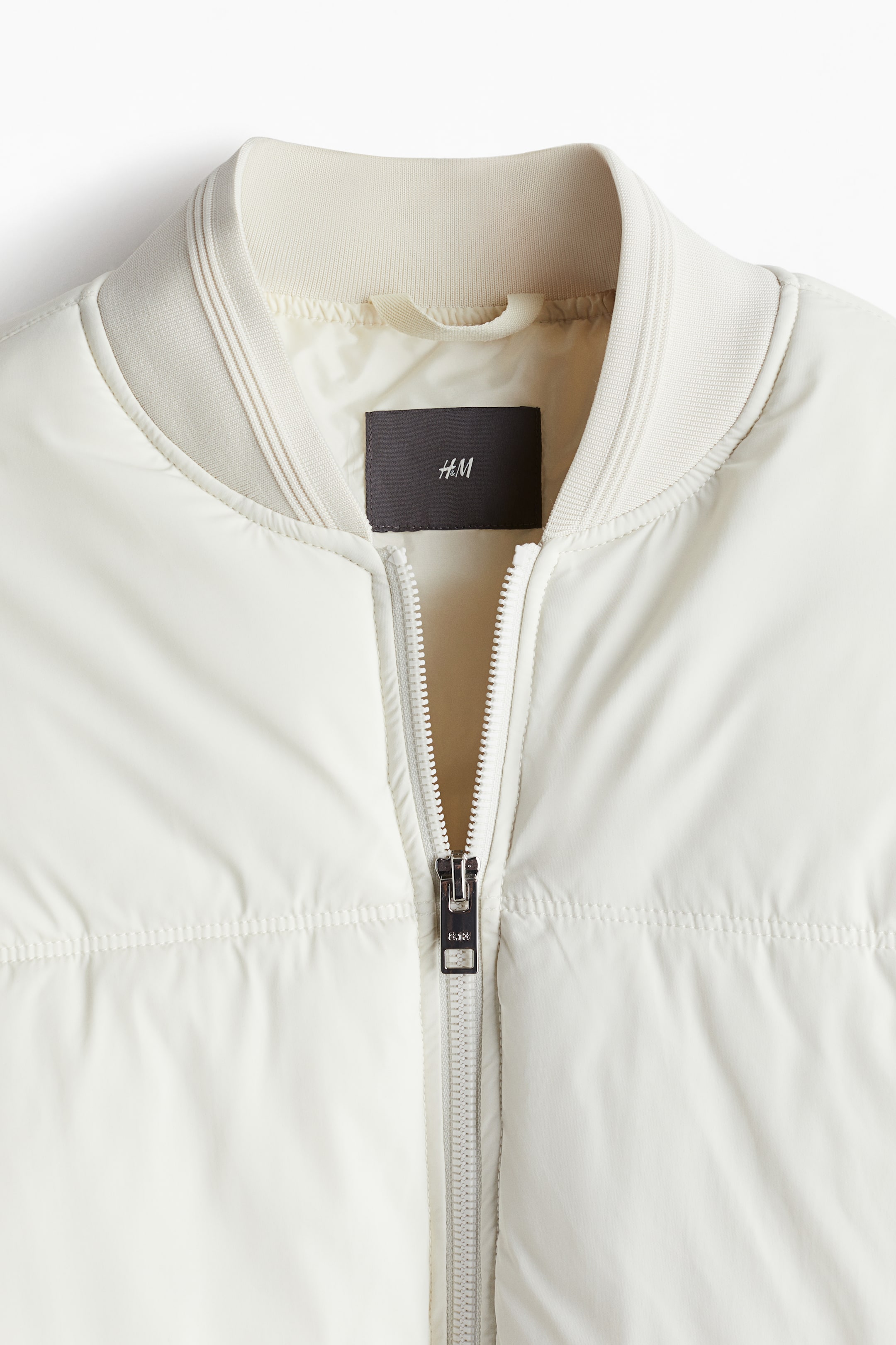 Loose Fit Padded bomber jacket - Light beige - Men | H&M GB 7