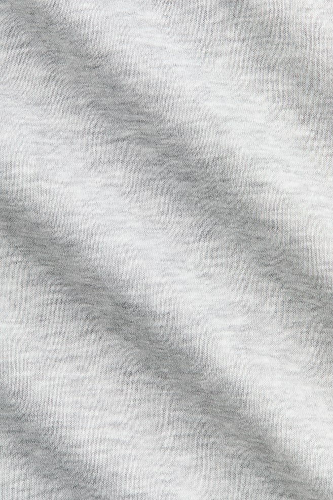 Raglan-Sleeved Sweatshirt-Light gray melange - 5