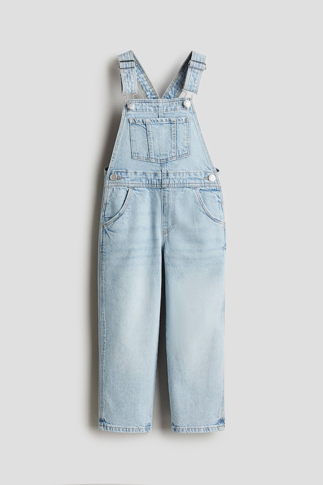 Latzhose aus Denim - Helles Denimblau/Denimblau/Helles Denimblau - 1
