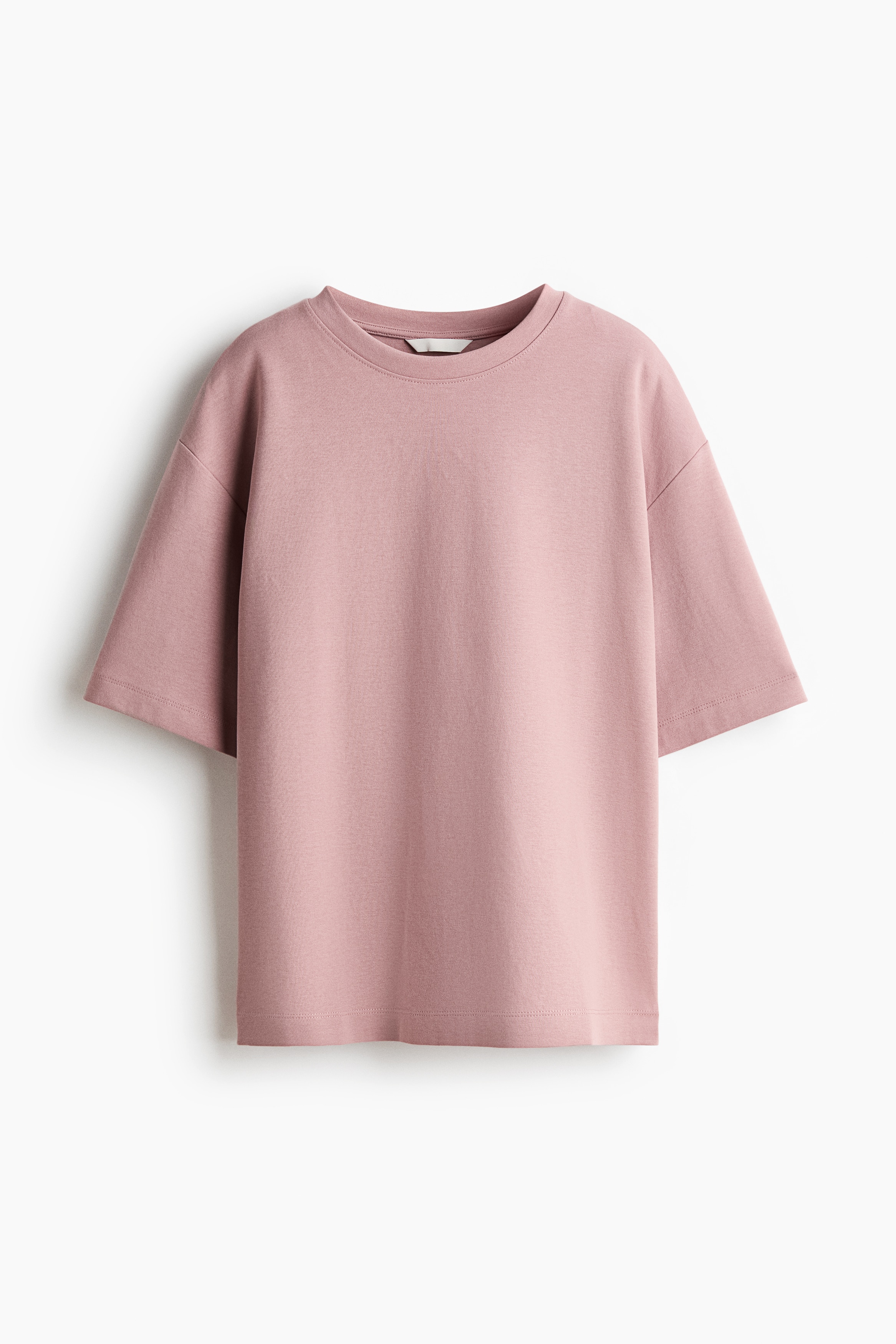 T-shirt in interlock - Rosa polvere chiaro/Bianco/Viola scuro/Viola polvere/Nero