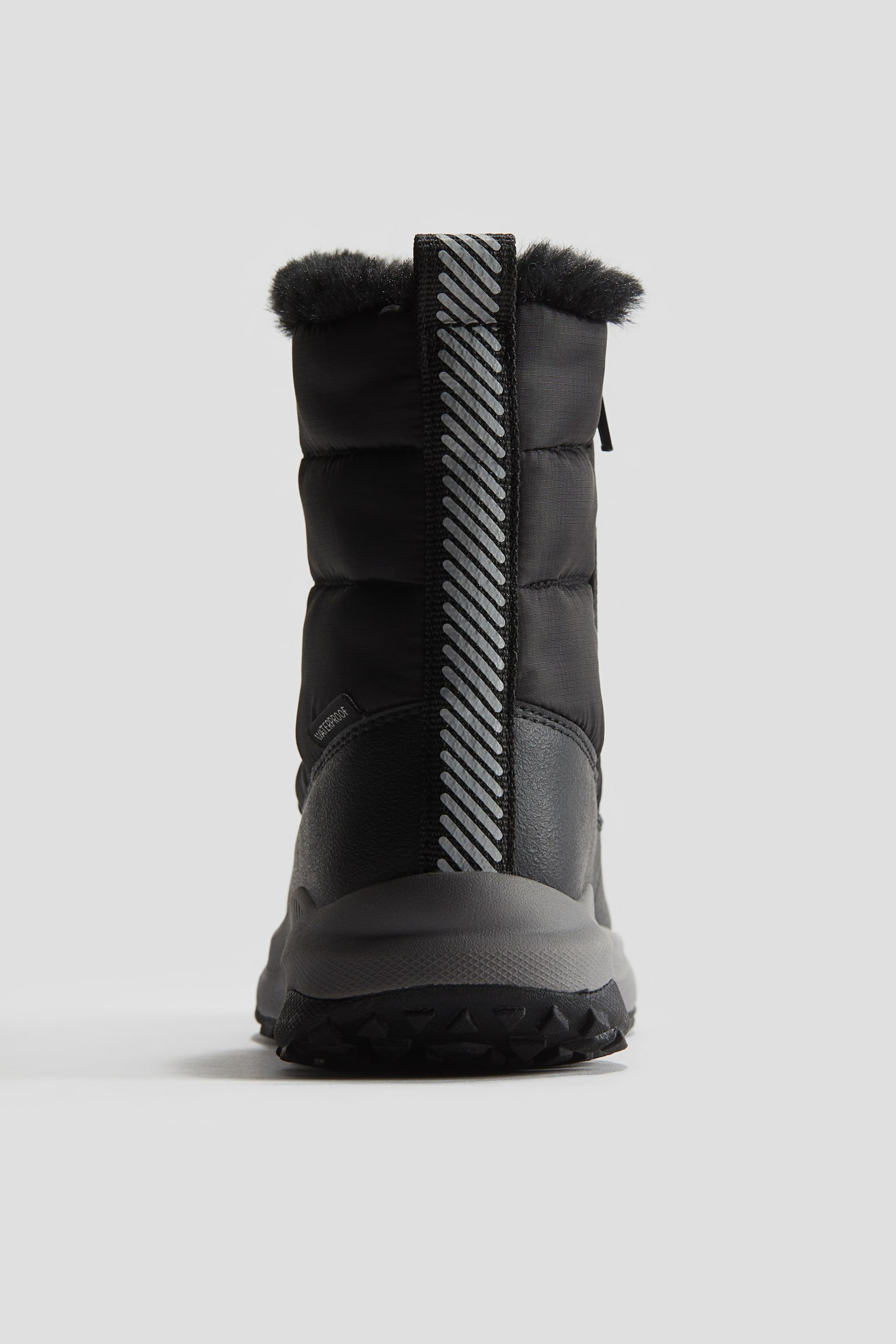 Waterproof snow boots - Black/Khaki green - 4