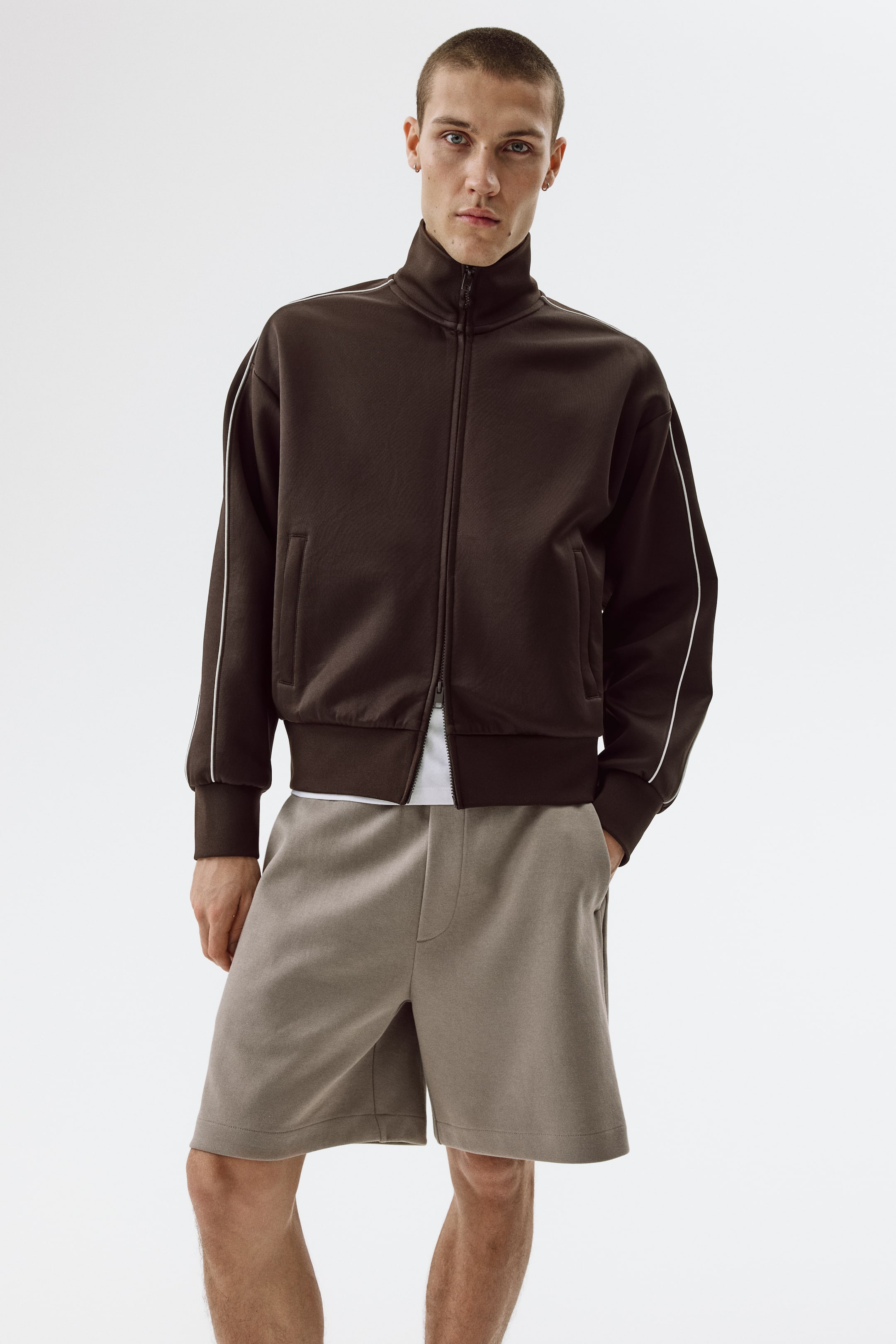 Мужские шорты H&M Regular-Fit Interlock Shorts — фото 4