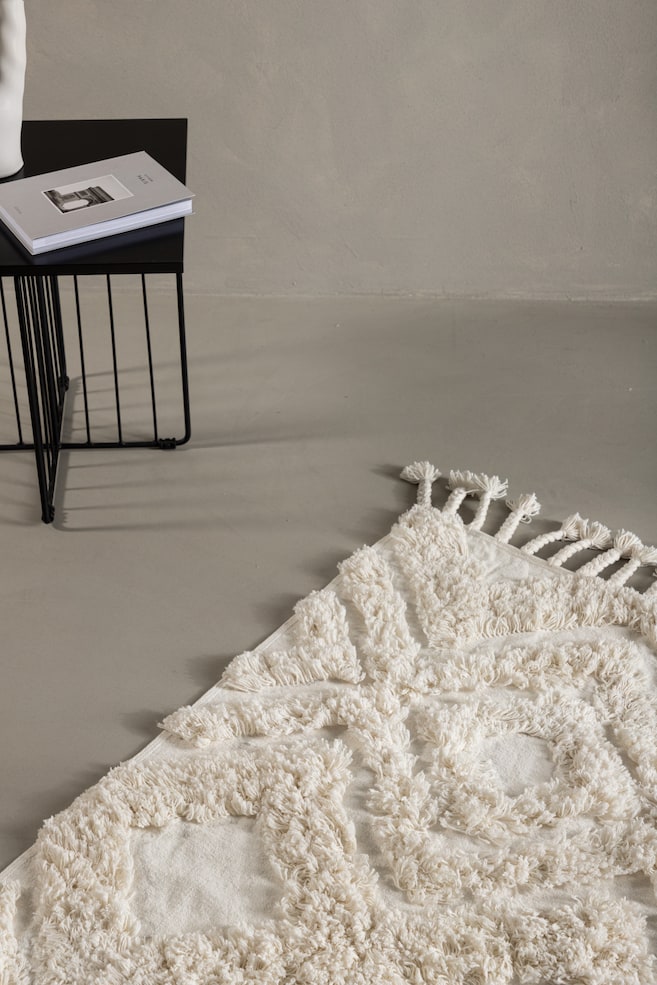 Hilma Carpet - Cotton; White/Cotton; Brown/Cotton; Dark Grey - 3