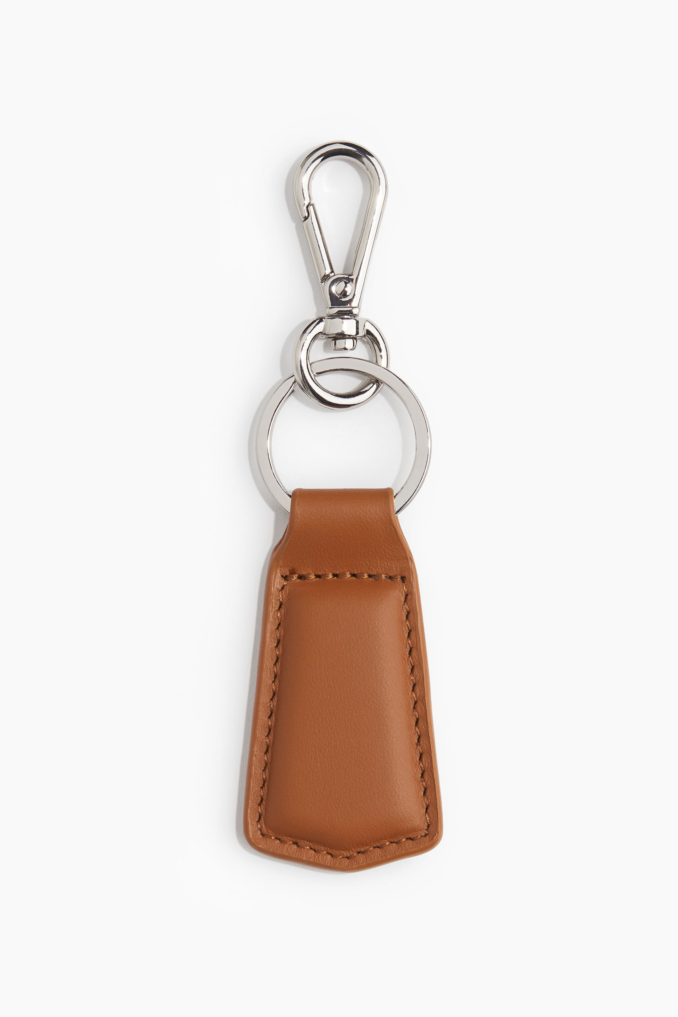 Keyring with leather strap - Light brown - Men | H&M GB 1