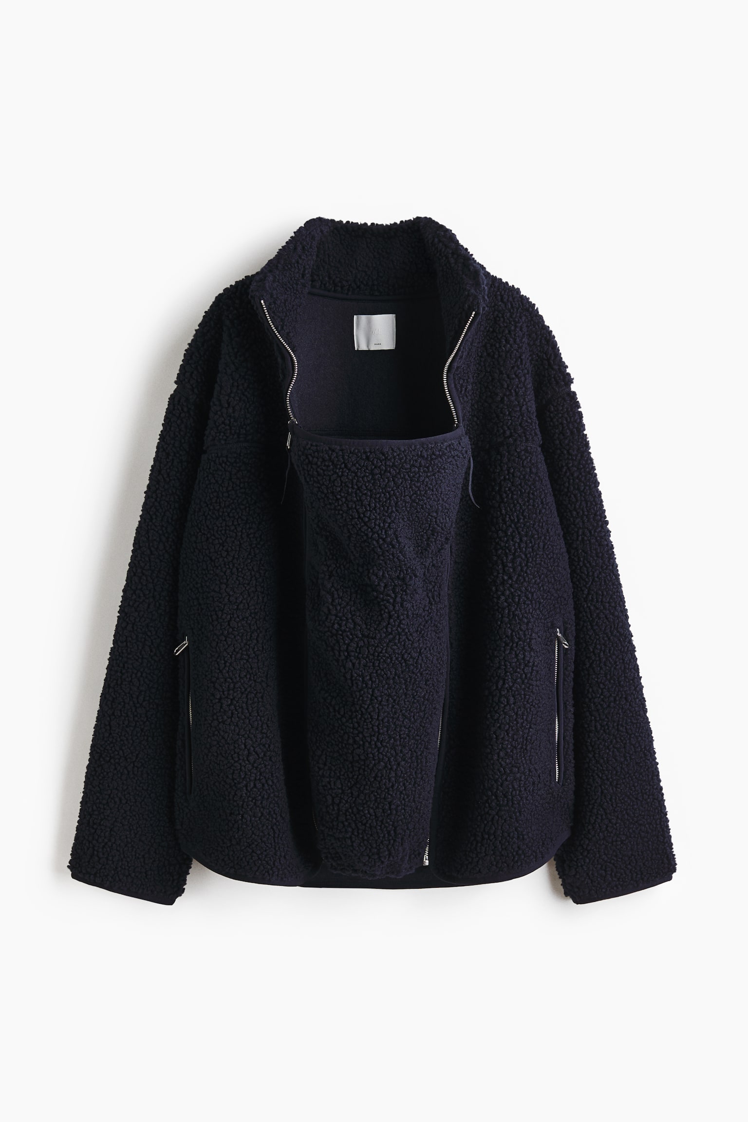 MAMA Chamarra portabebé Before & After en peluche - Azul marino/Beige/Negro/Verde caqui oscuro/Dark brown/Crema