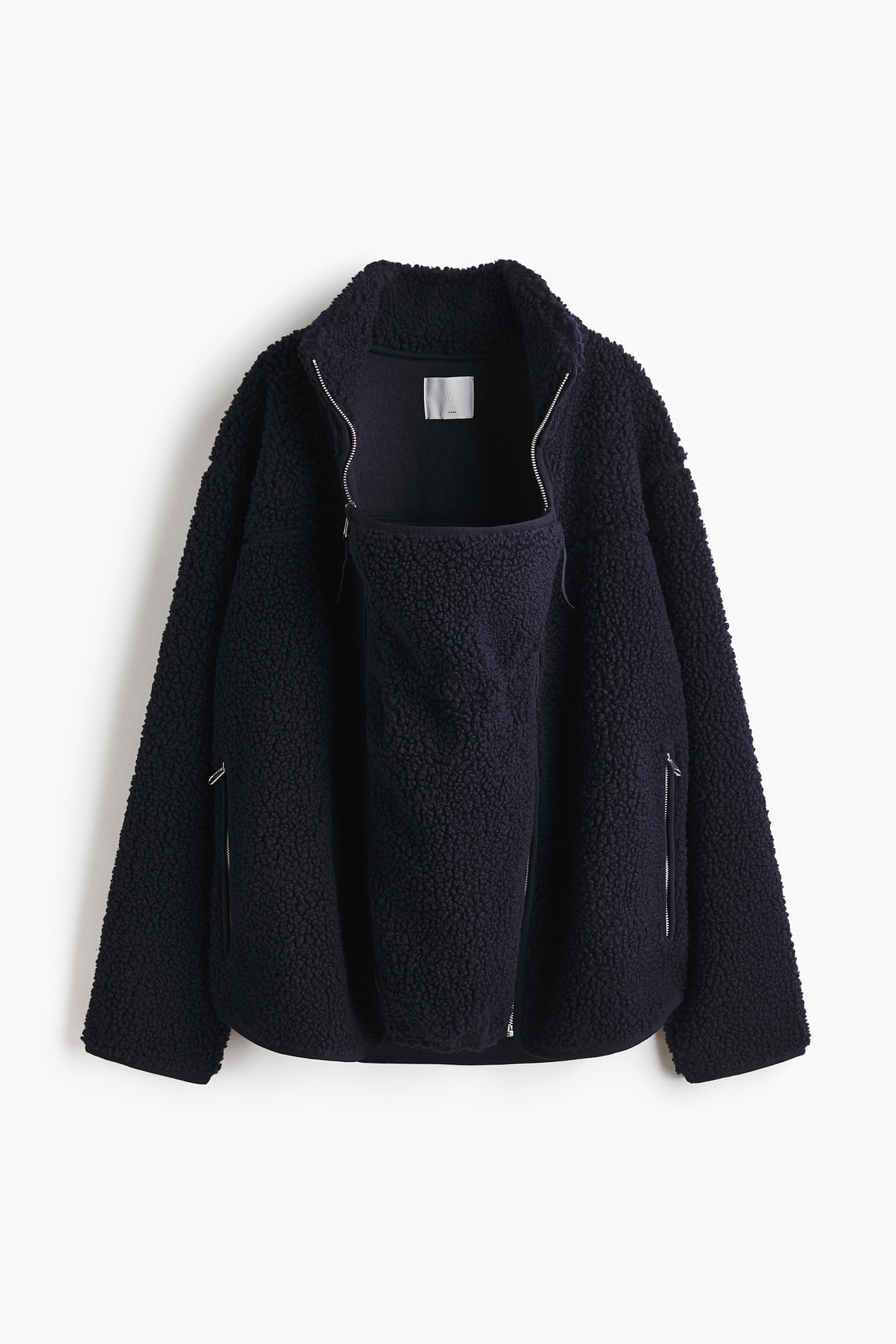 View larger image: MAMA Before & After Babywearing teddy jacket - Navy blue - Ladies | H&M HK 1