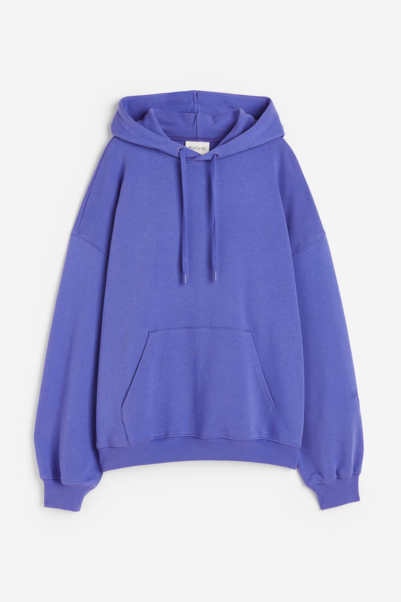 DryMove™ Activewear Hoodie - Lavender blue/Dark brown/Bright red - 1