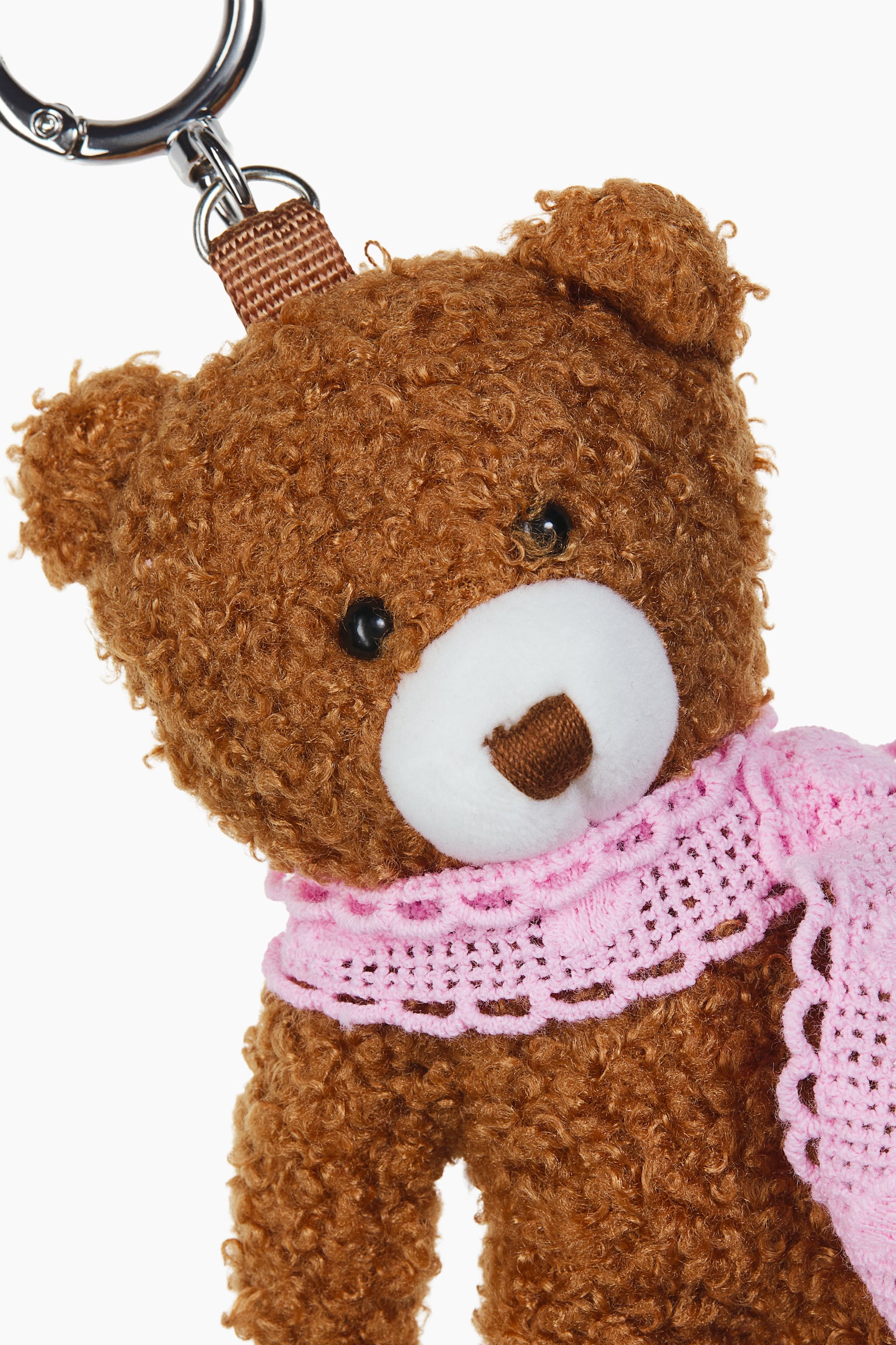 Женский брелок H&M Fluffy Bag Charm, цвет: Коричневый — фото 2